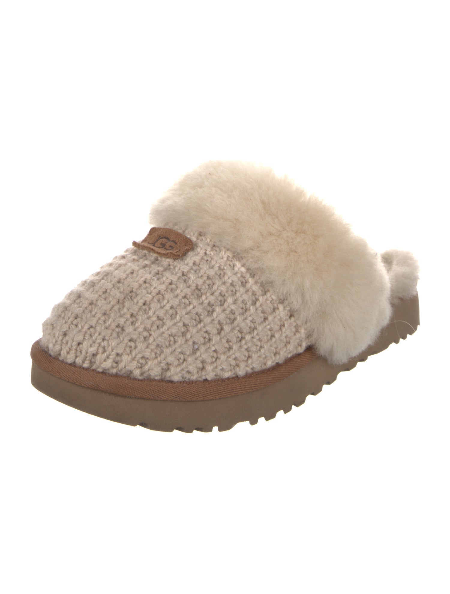 UGG Fur Trim Slides