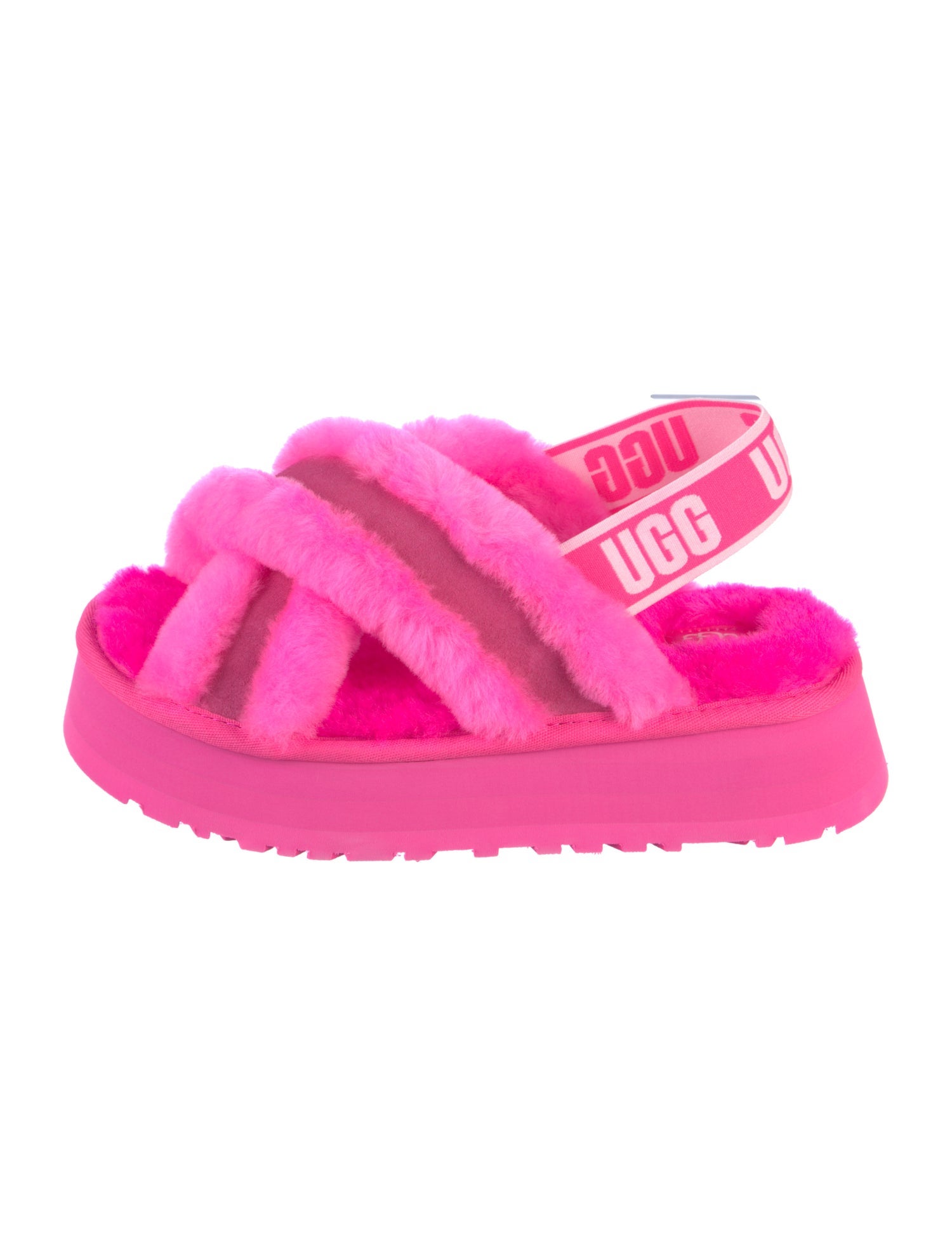 UGG Fur Slingback Flats