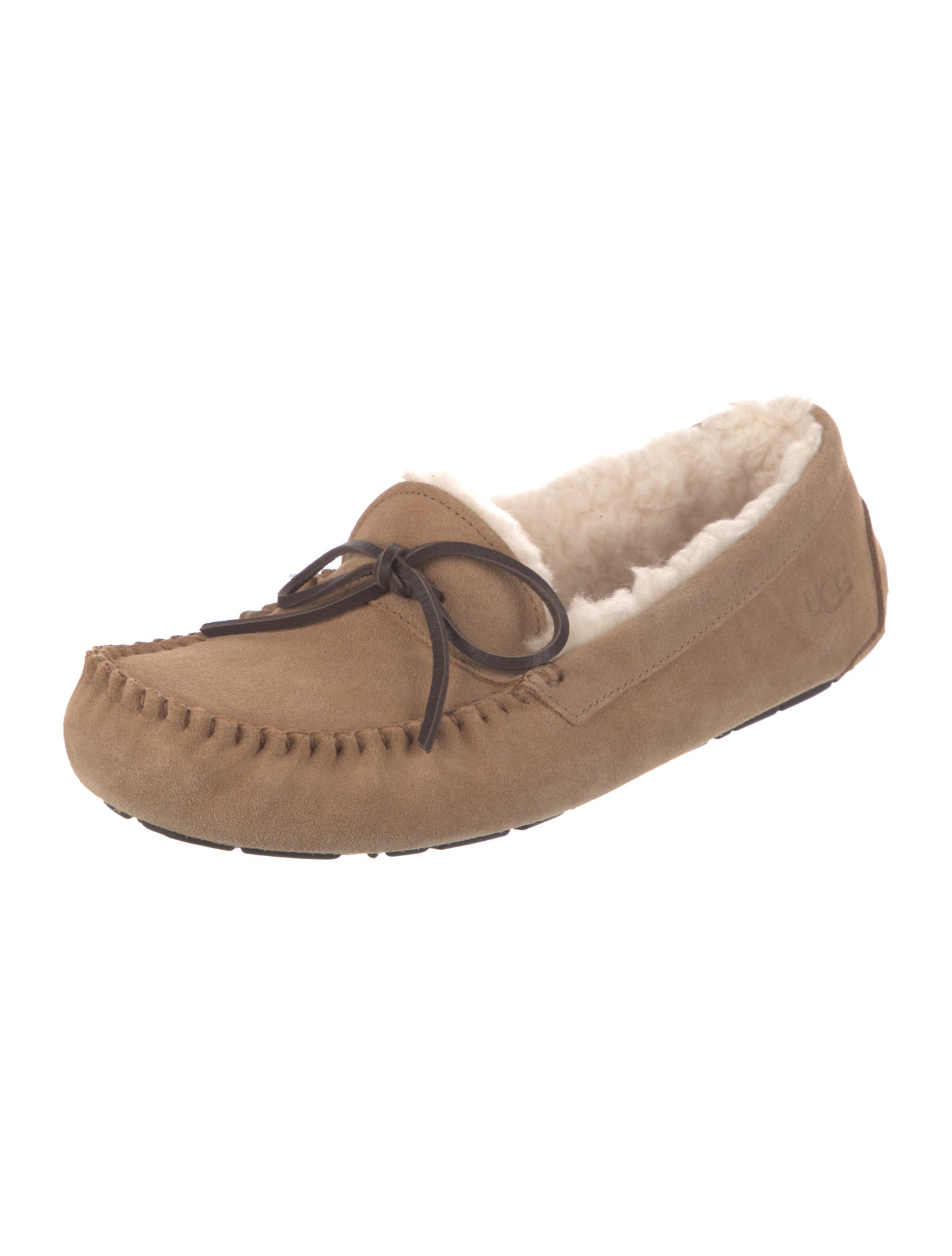 UGG Suede Bow Accents Moccasins