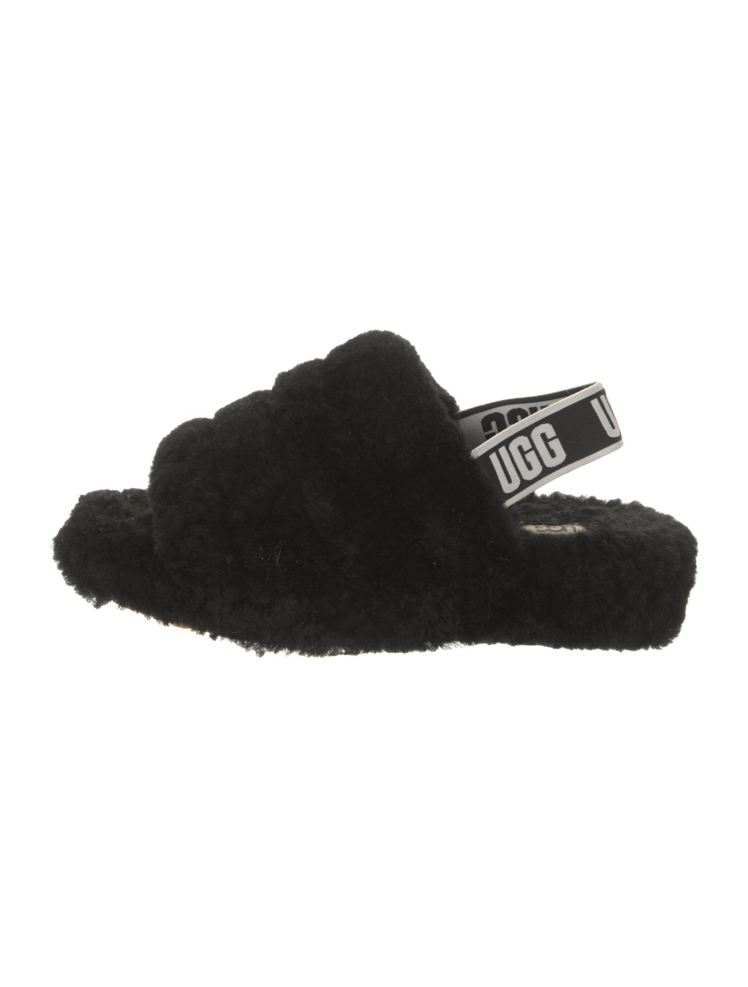 UGG Faux Fur Slingback Sandals