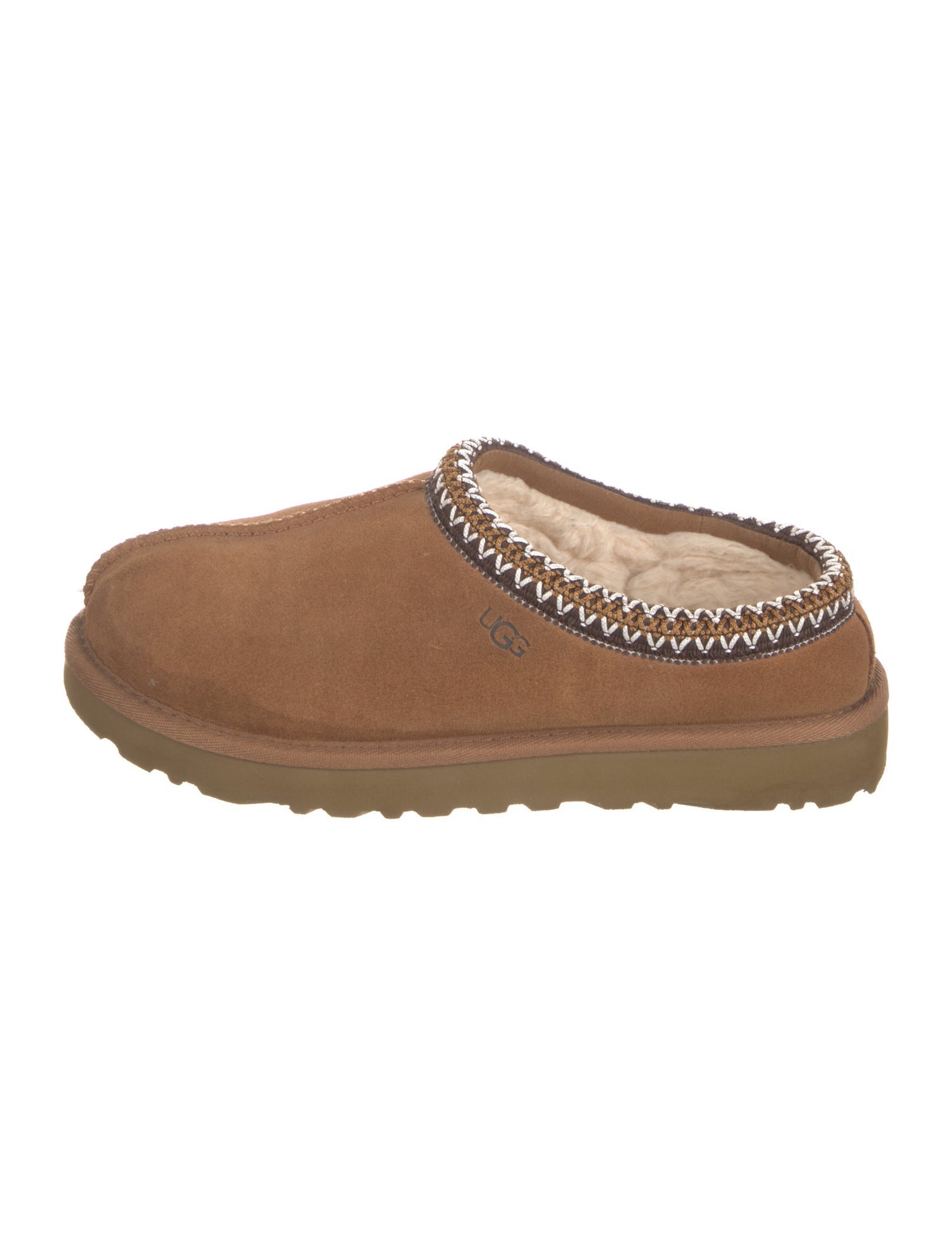 UGG Suede Braided Accents Mules