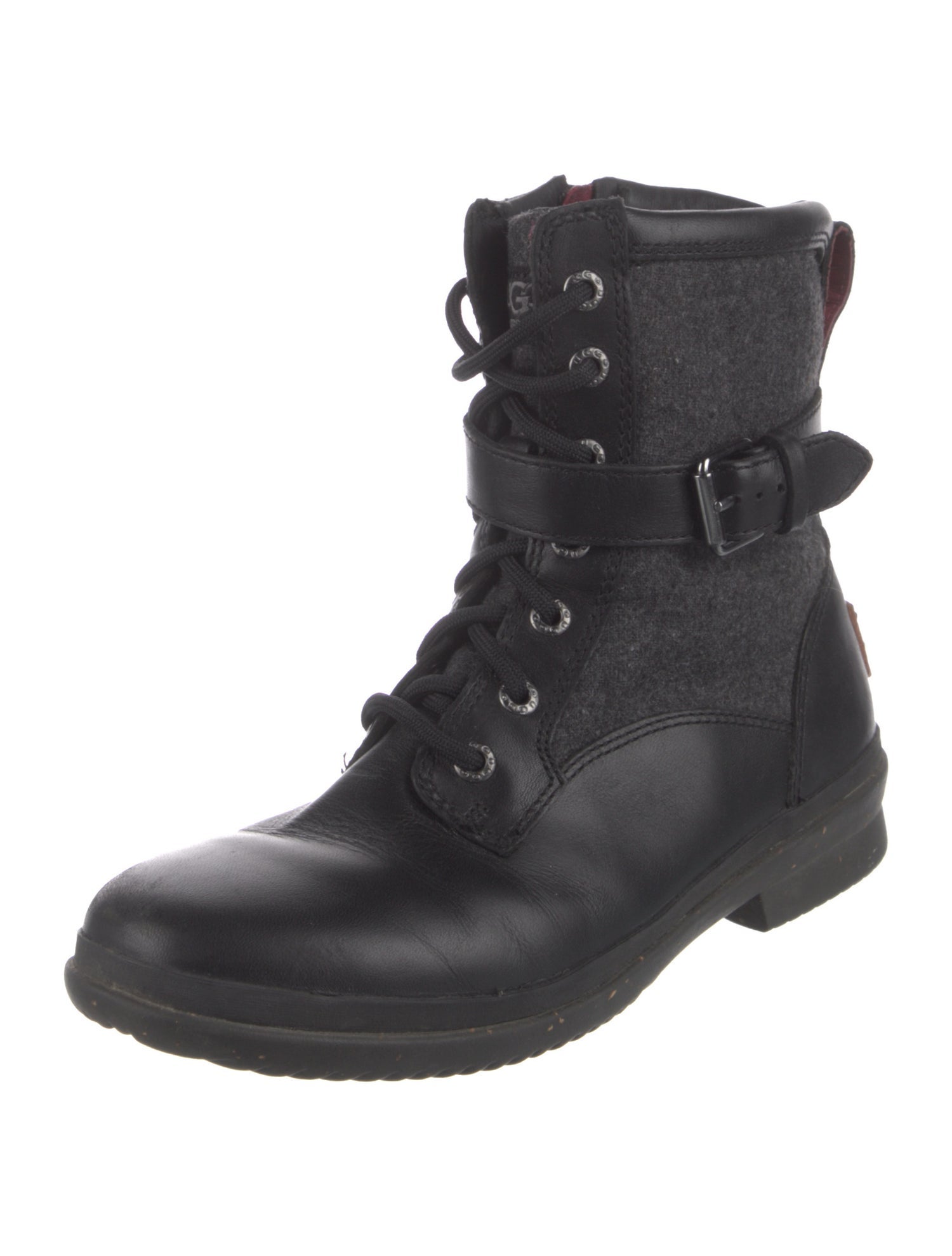 UGG Leather Combat Boots