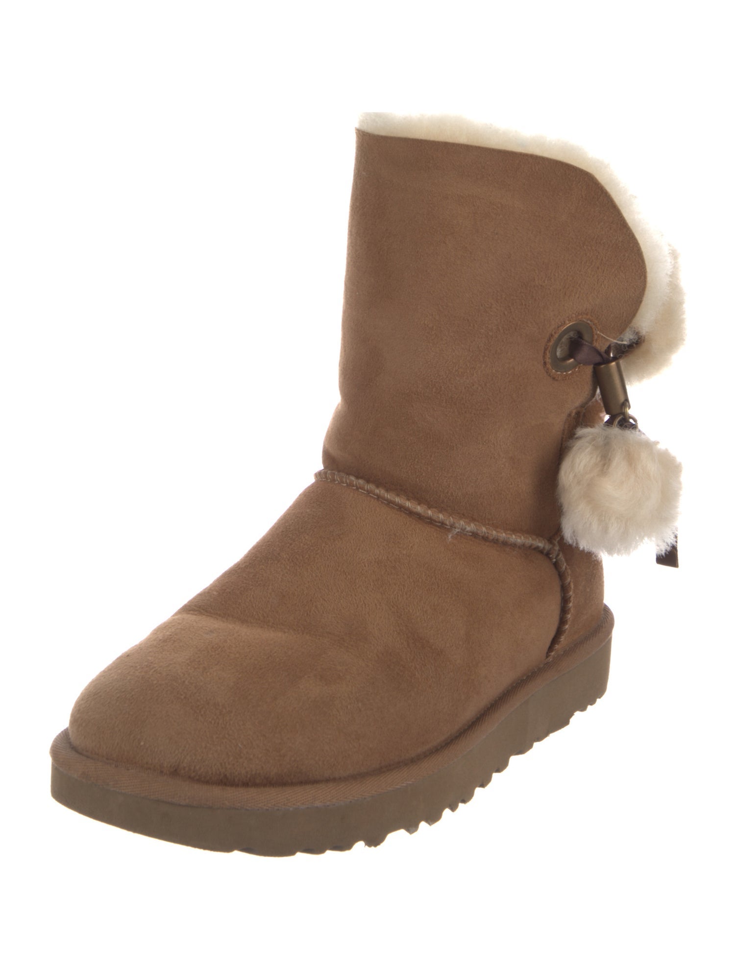 UGG Suede Colorblock Pattern Boots