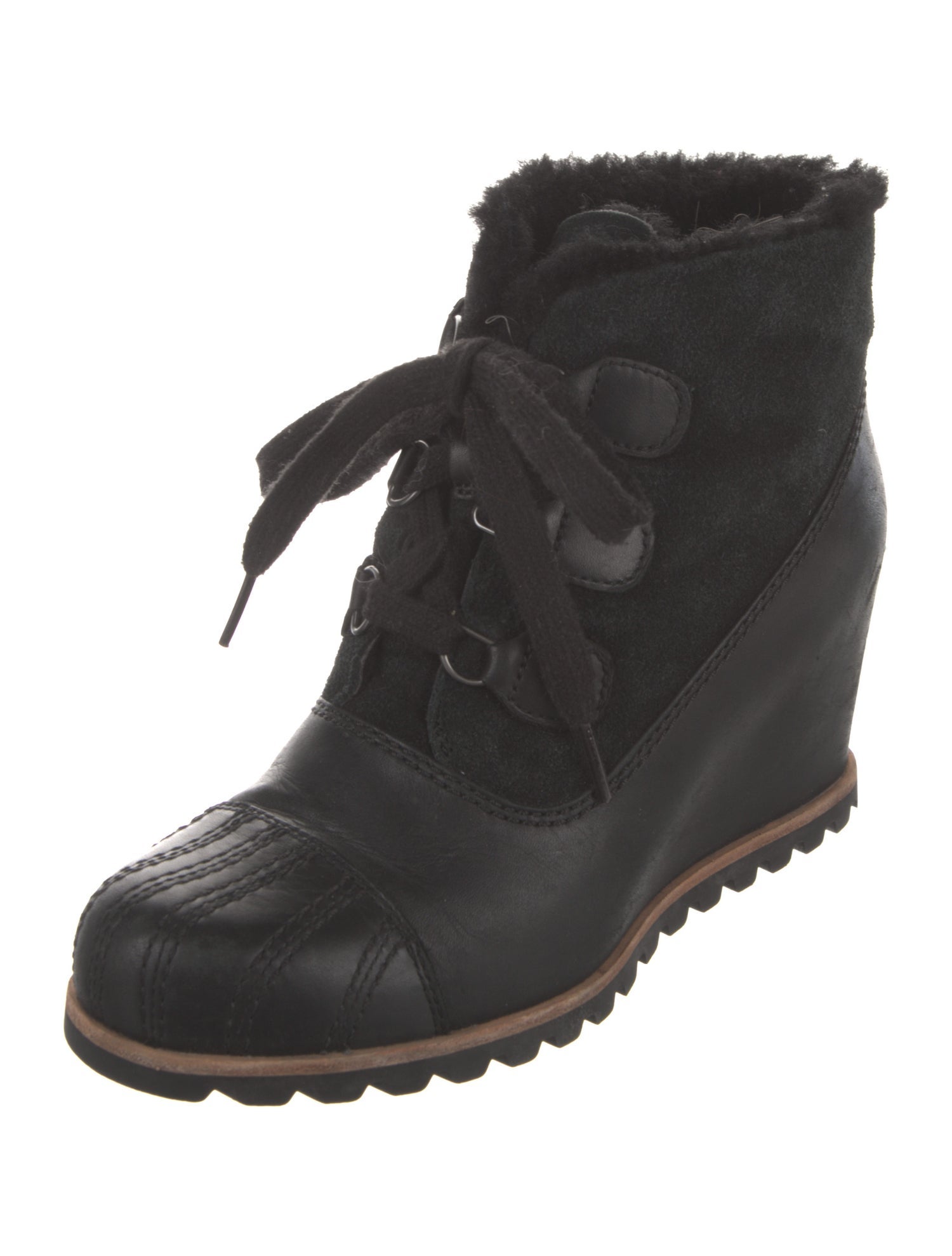 UGG Leather Lace-Up Boots
