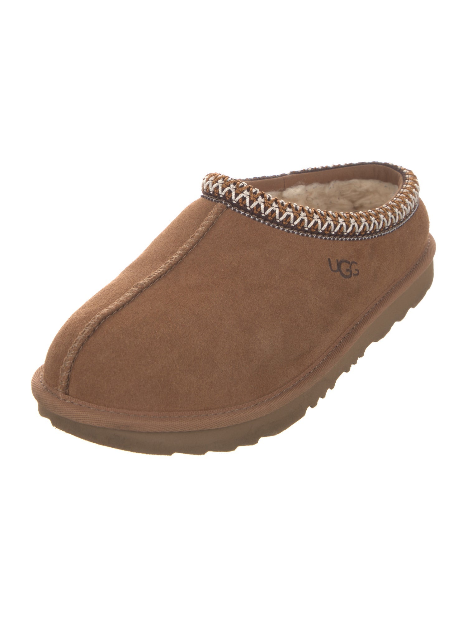 UGG Suede Crochet Trim Mules