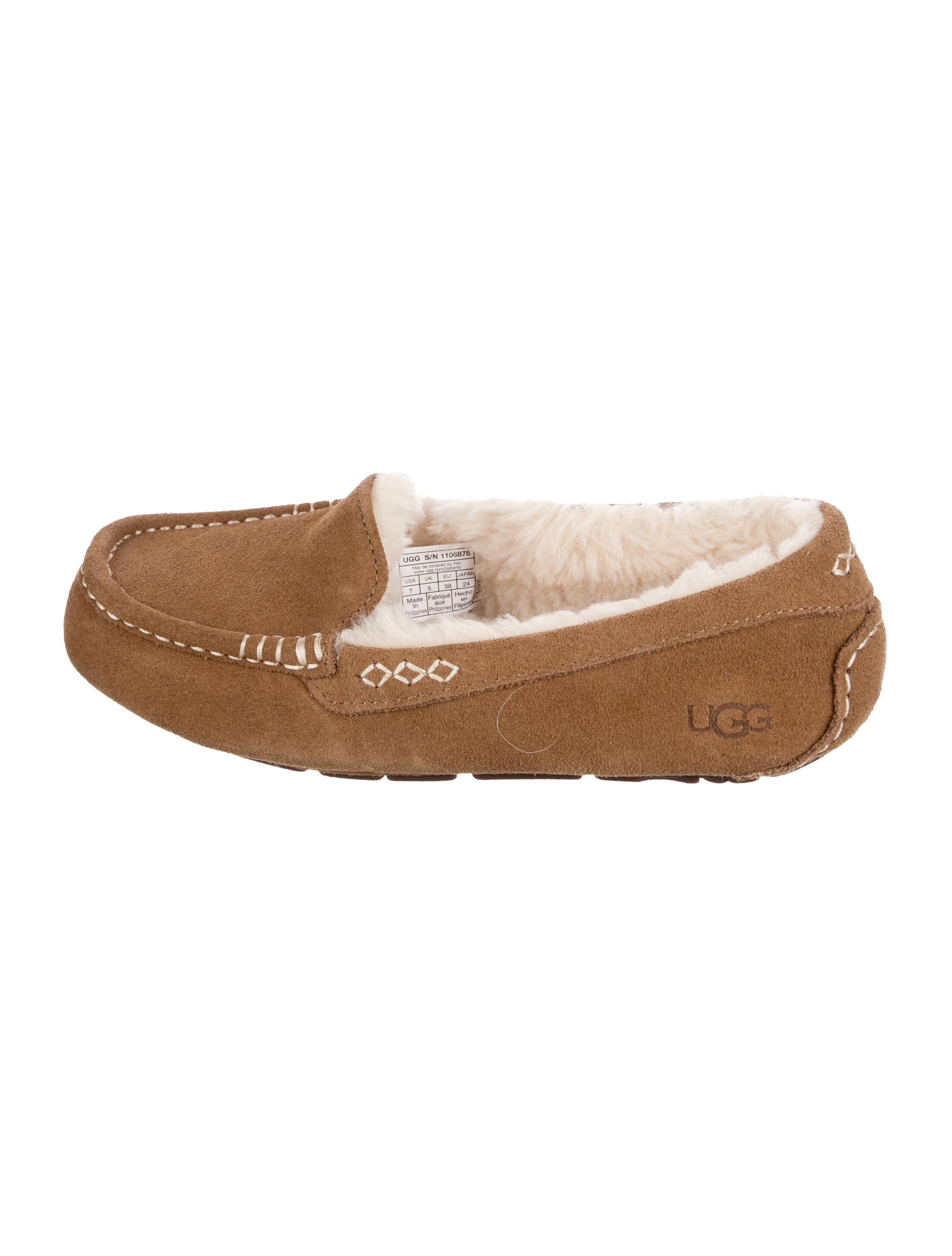 UGG Suede Colorblock Pattern Moccasins