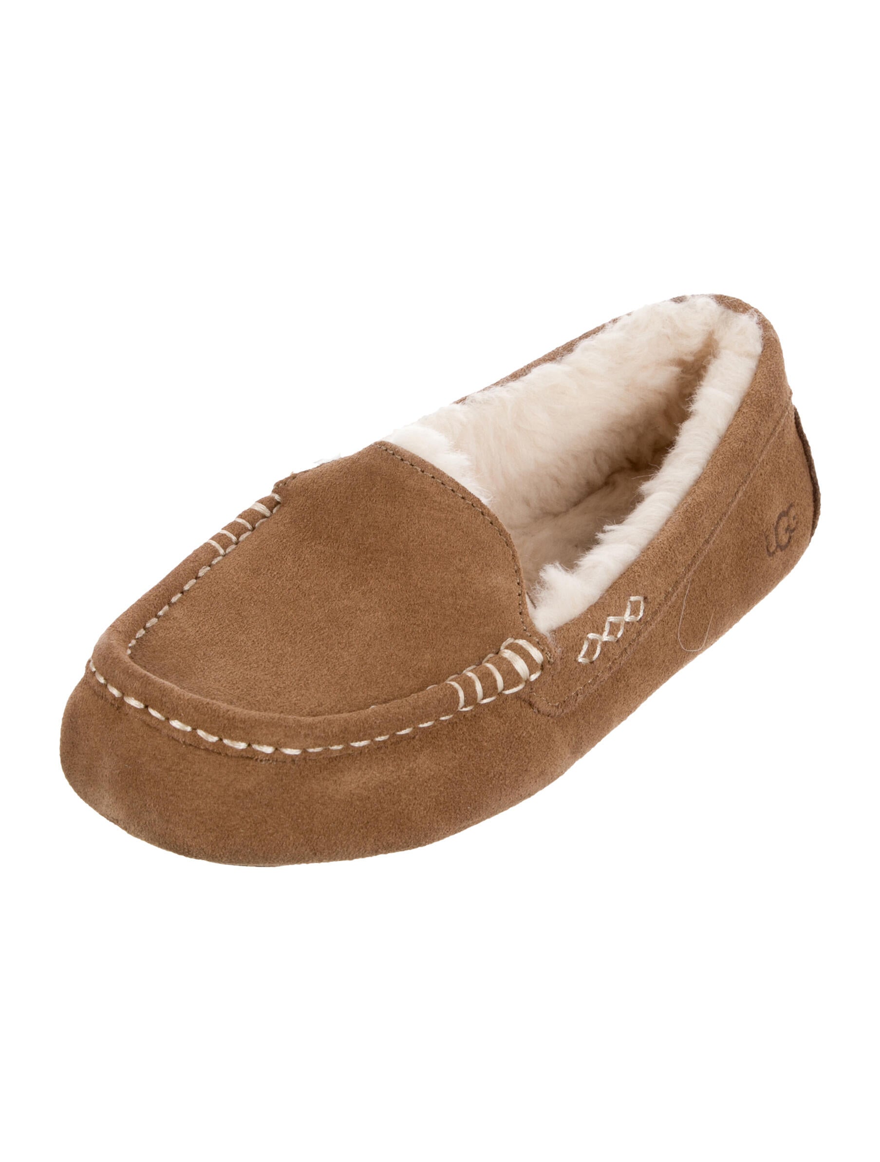 UGG Suede Colorblock Pattern Moccasins