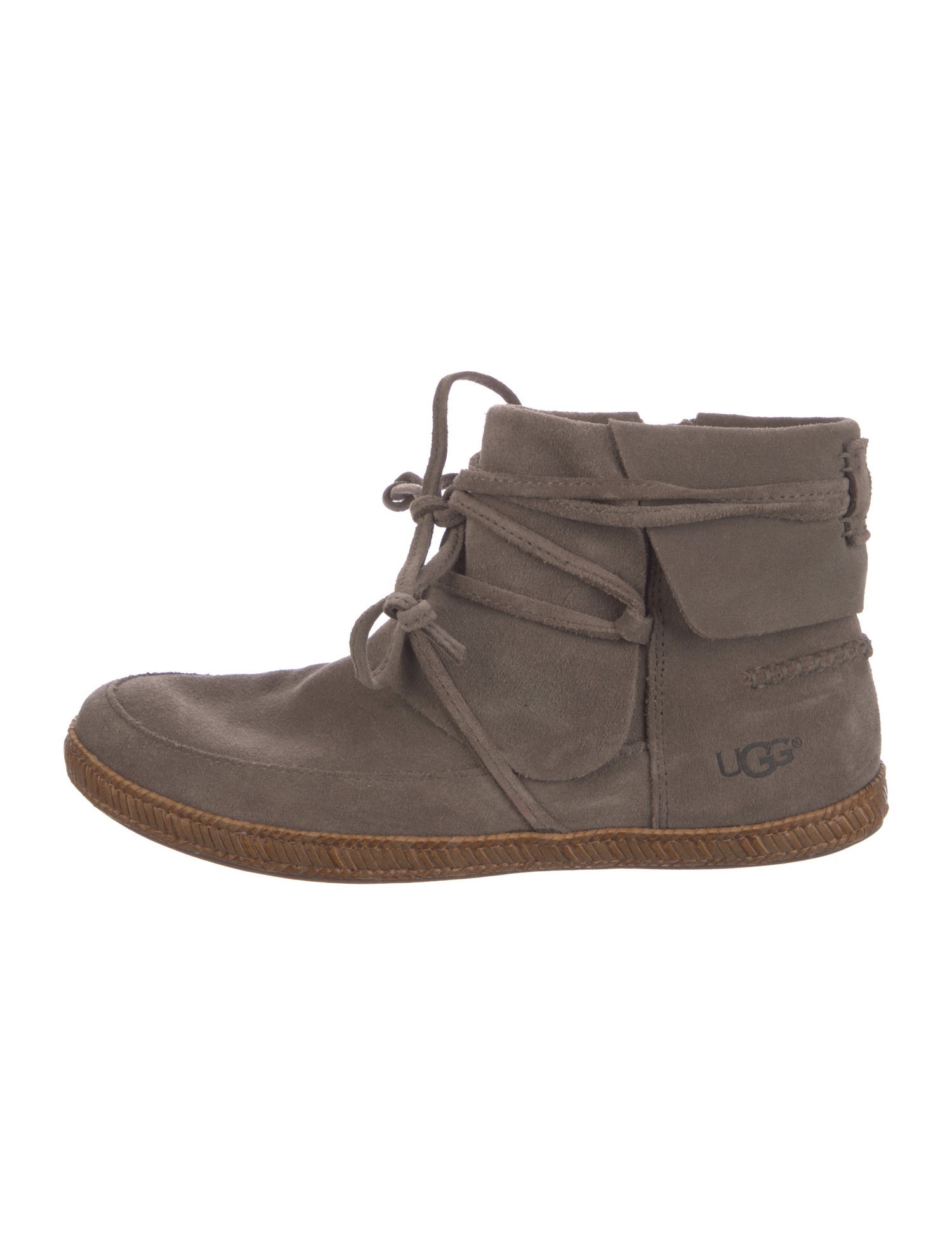UGG Suede Lace-Up Boots