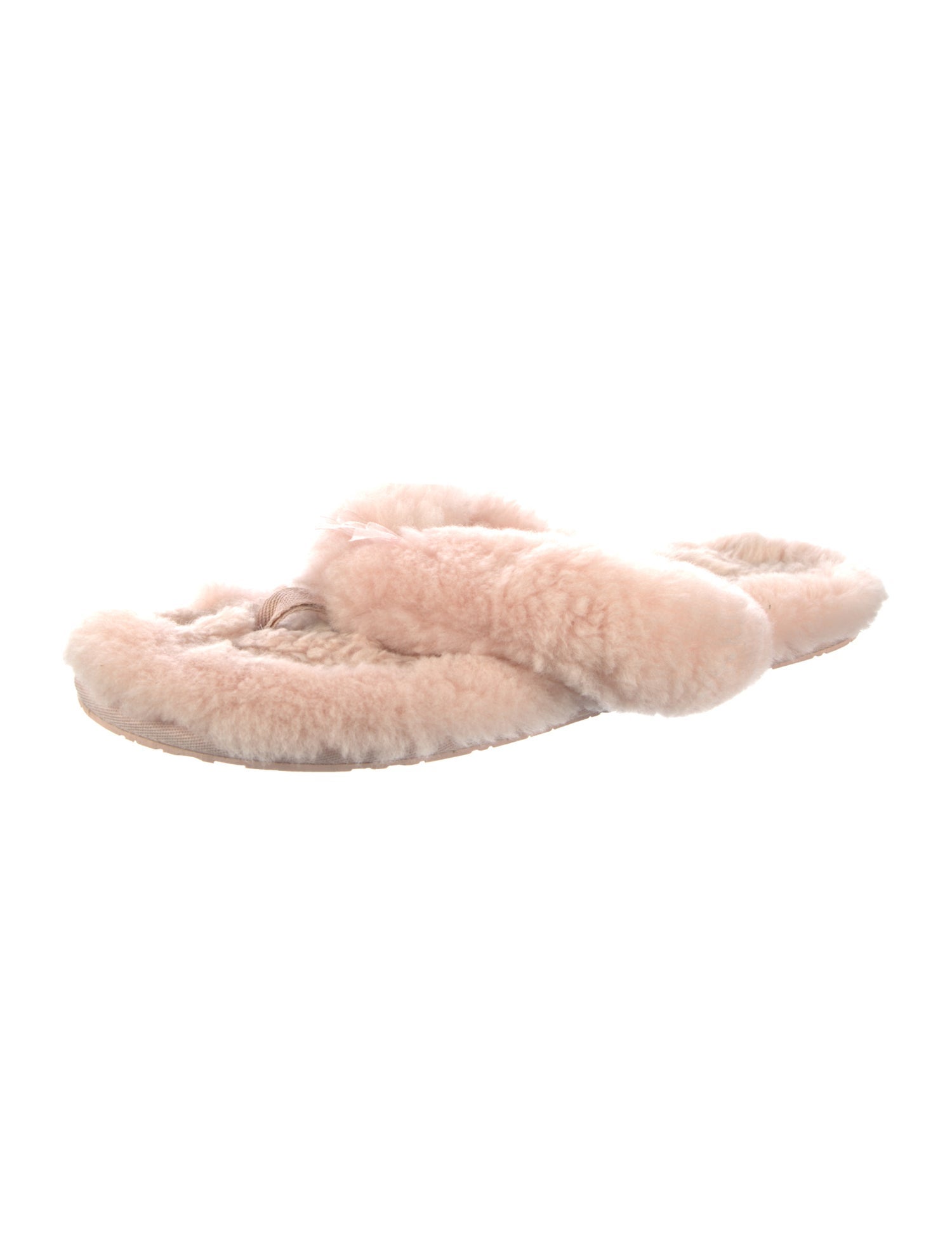 UGG Shearling Bow Accents Slides