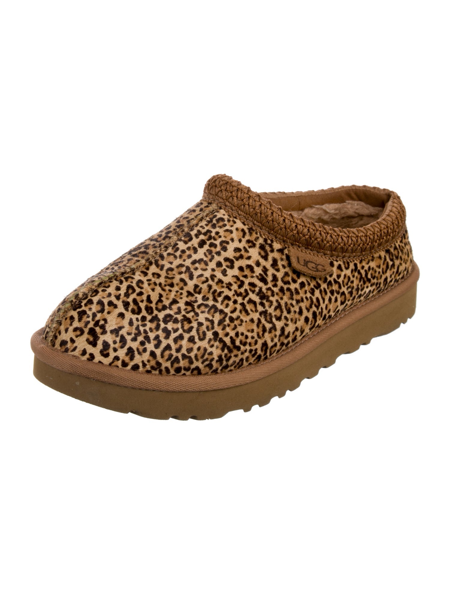 UGG Ponyhair Animal Print Slingback Sandals
