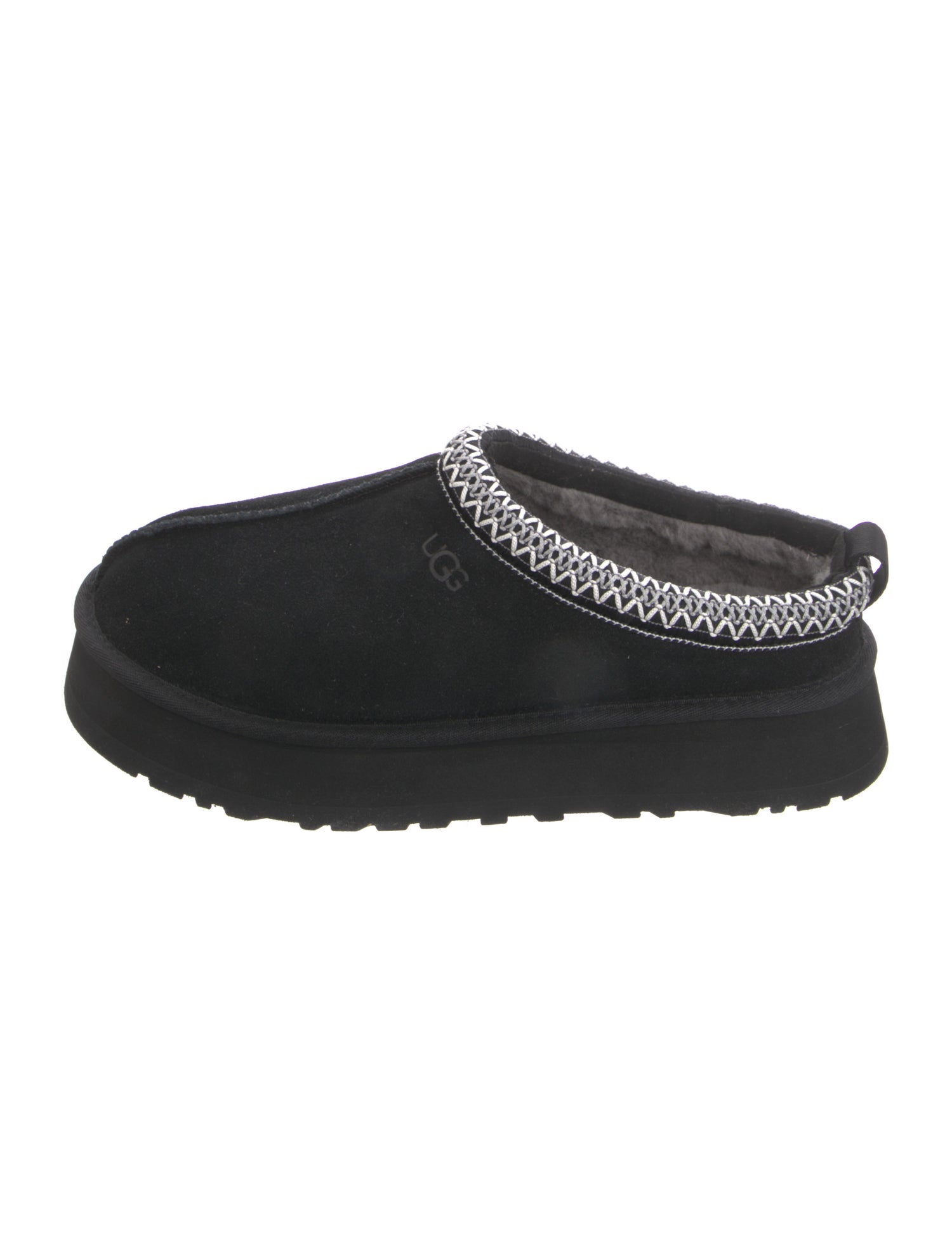 UGG Suede Embroidered Accent Flats