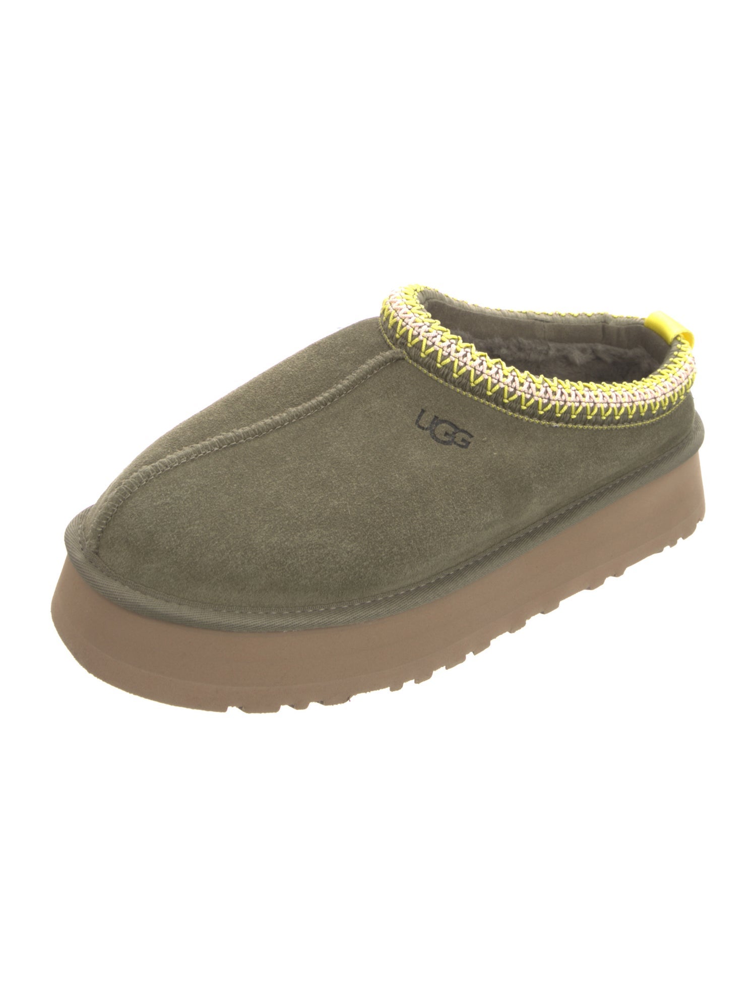 UGG Suede Colorblock Pattern Flats