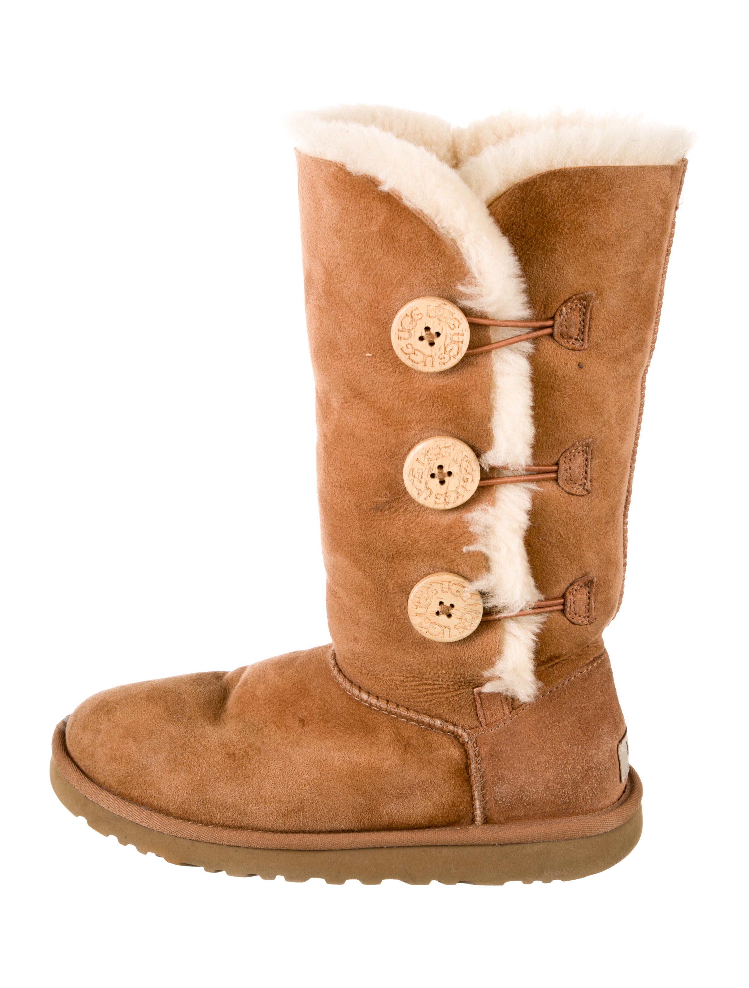 UGG Suede Colorblock Pattern Boots
