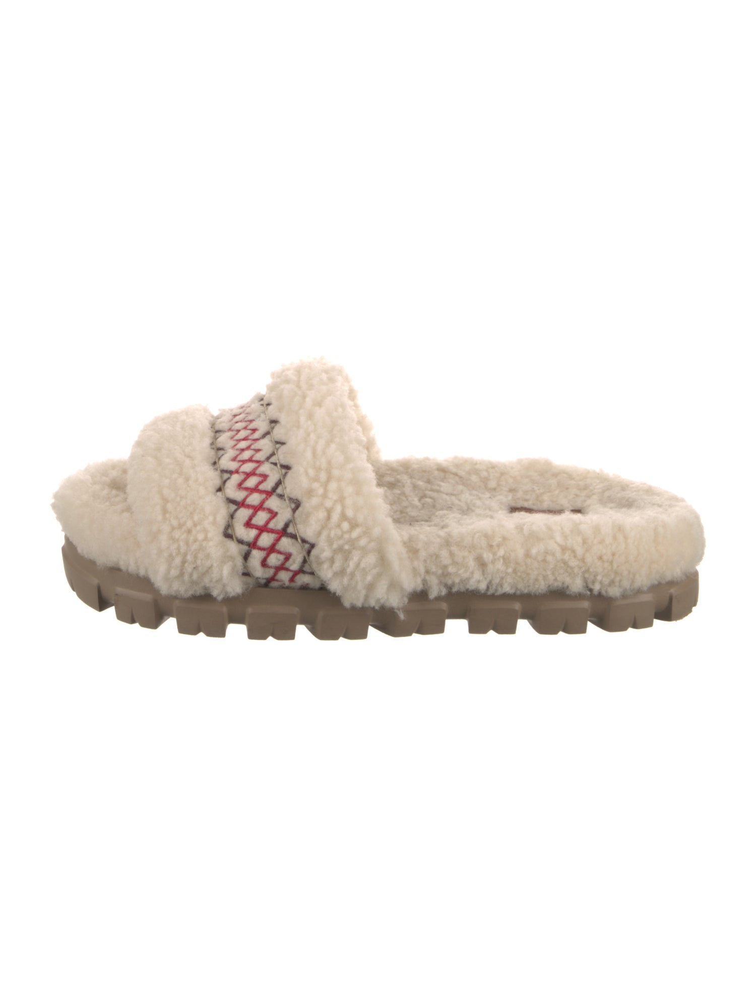 UGG Shearling Embroidered Accent Espadrilles