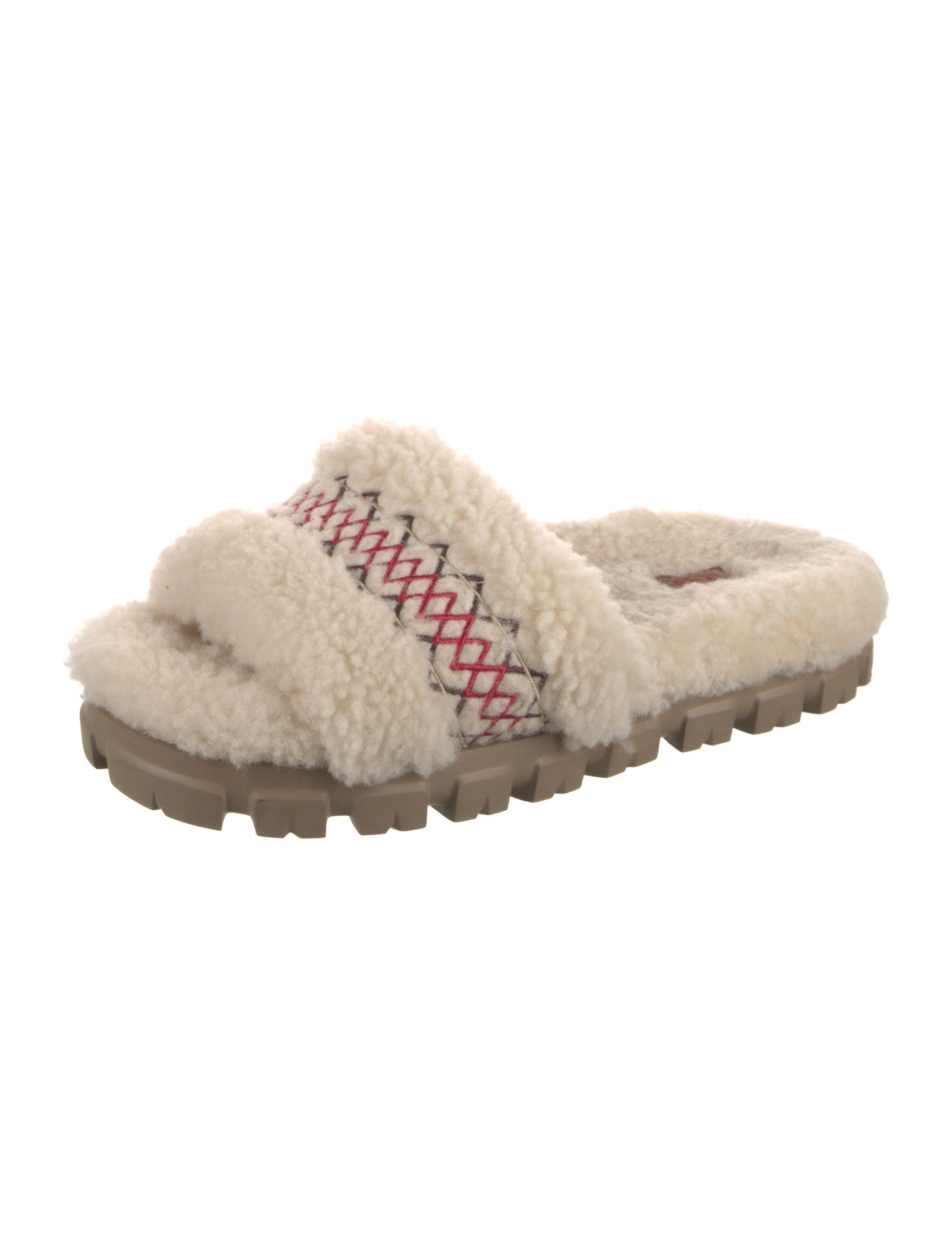 UGG Shearling Embroidered Accent Espadrilles