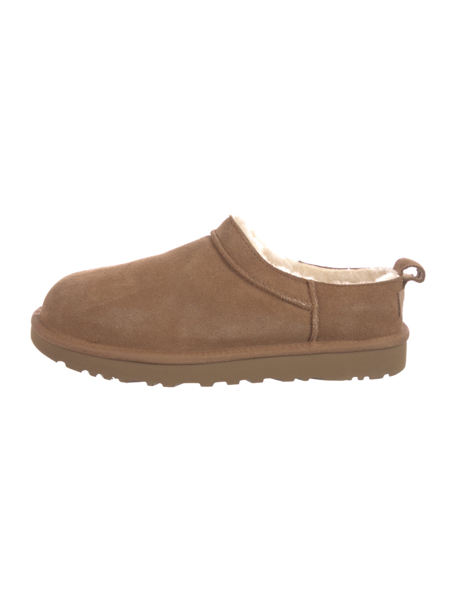 UGG Suede Fur Trim Mules