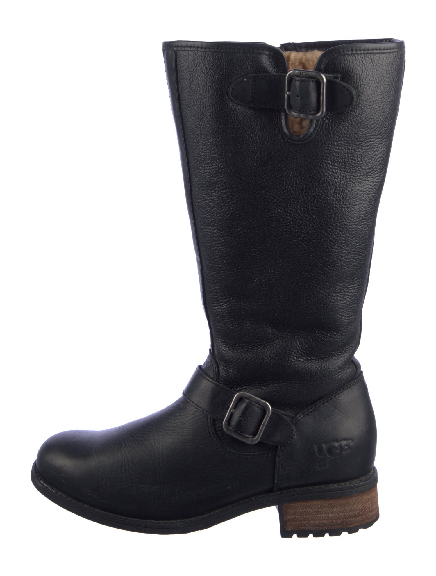 UGG Leather Moto Boots
