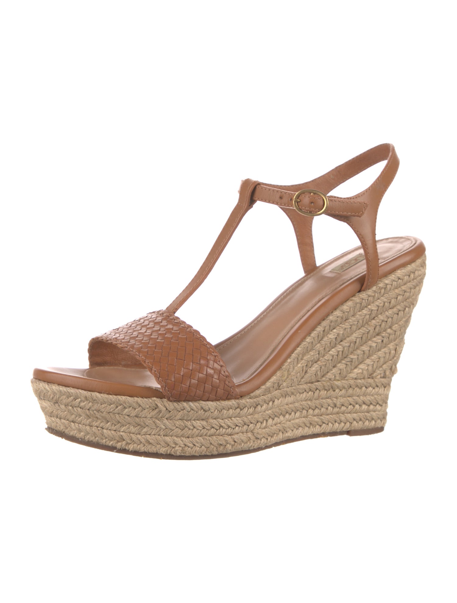 UGG Leather Colorblock Pattern Espadrilles