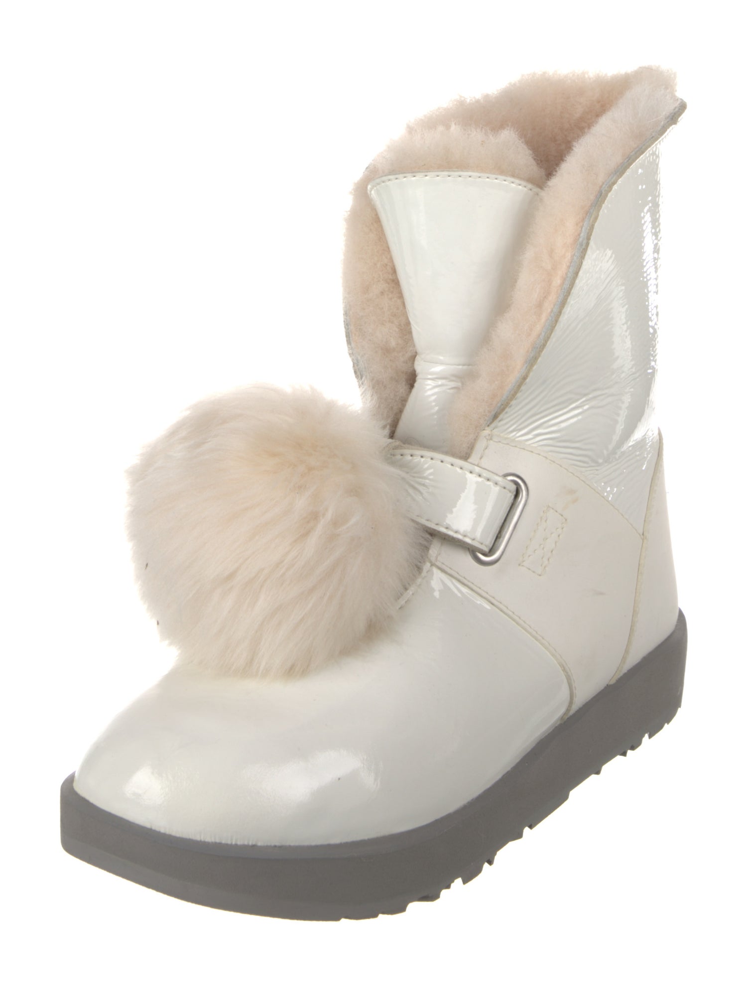 UGG Patent Leather Lace-Up Boots