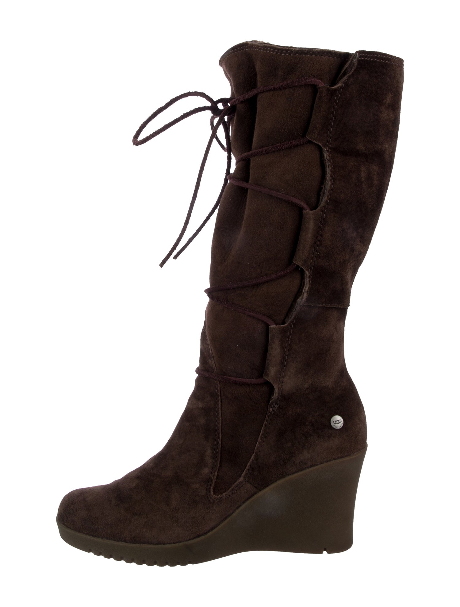 UGG Suede Lace-Up Boots