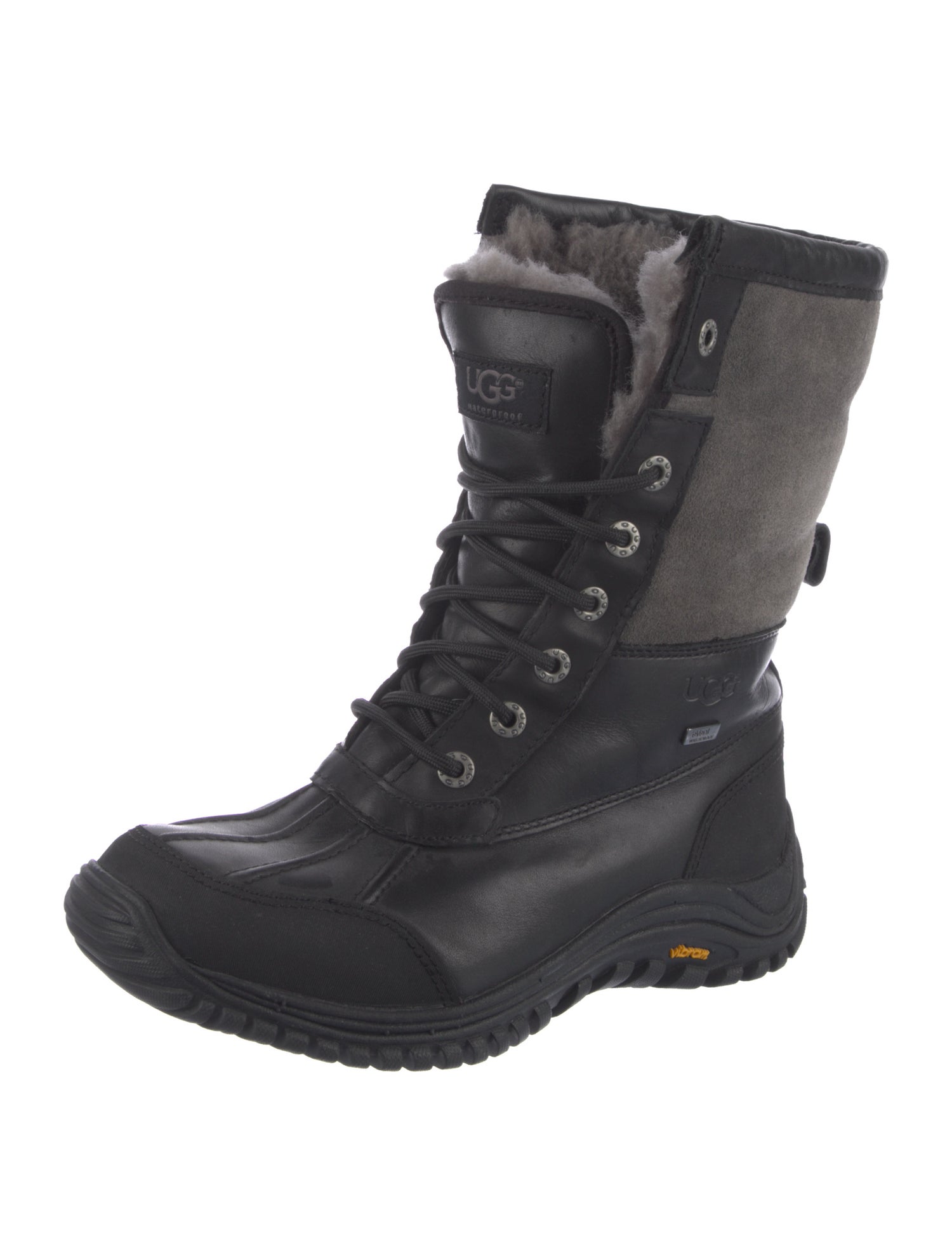 UGG Leather Lace-Up Boots