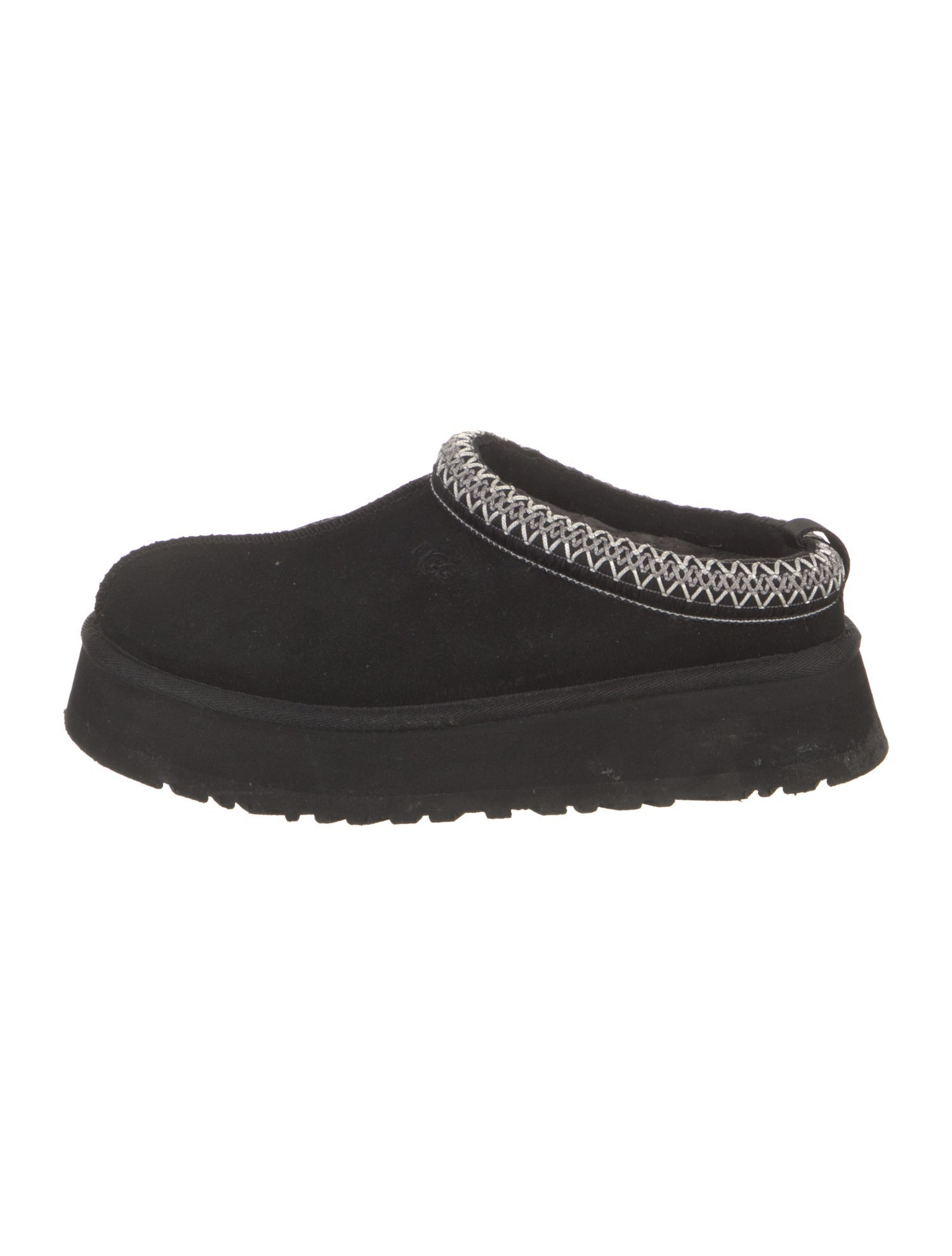 UGG Suede Embroidered Accent Mules