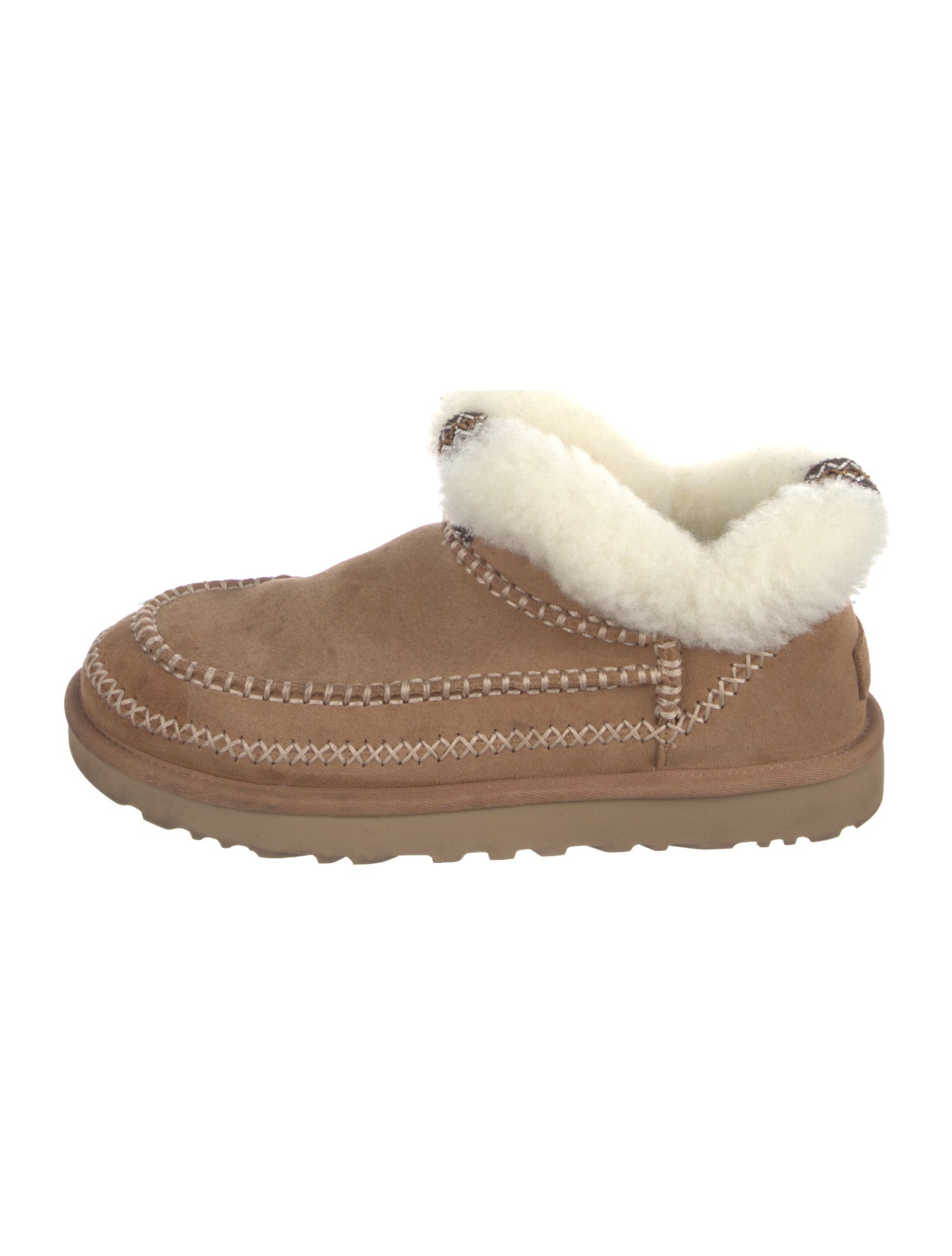 UGG Suede Whipstitch Trim Boots