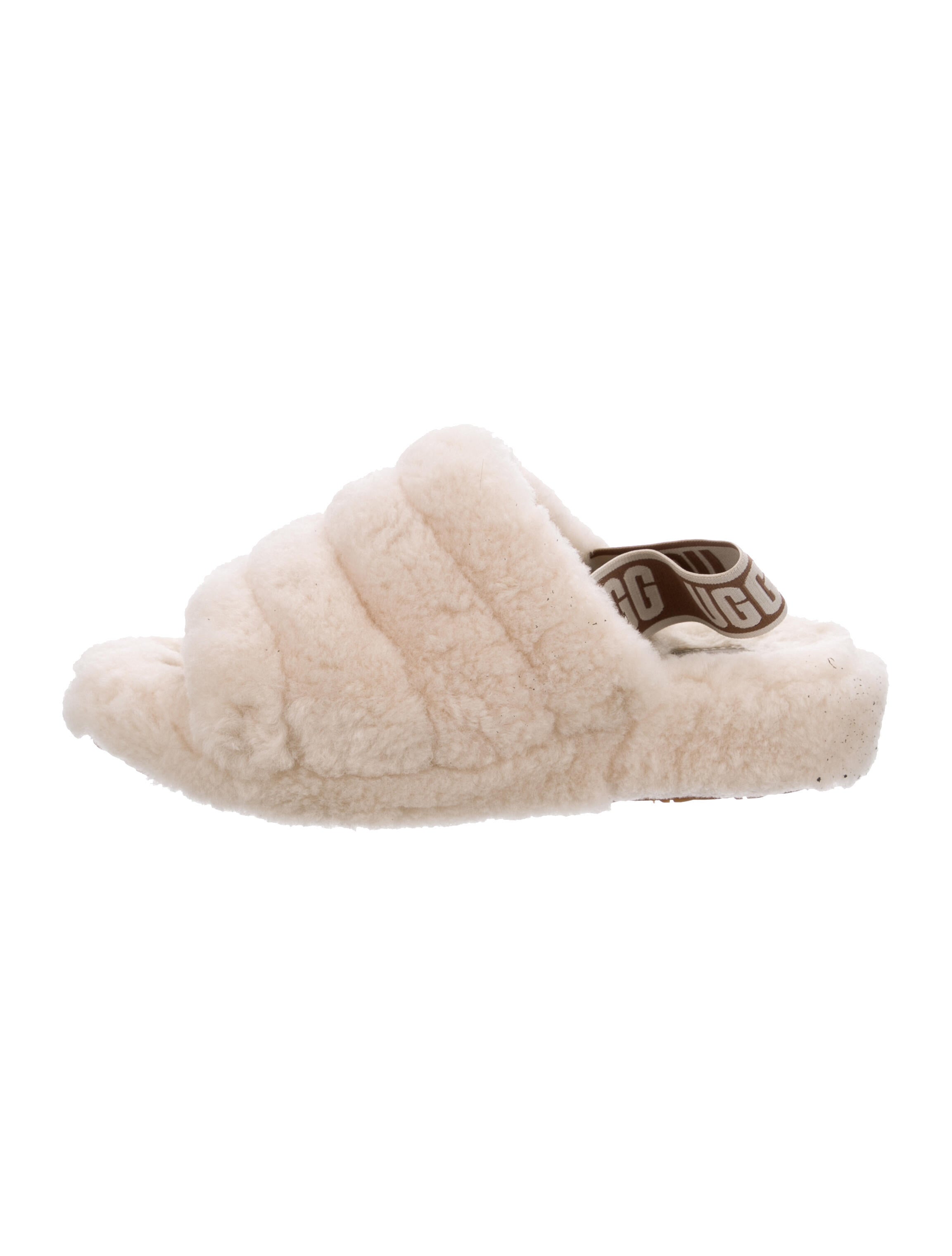 UGG Shearling Slingback Sandals