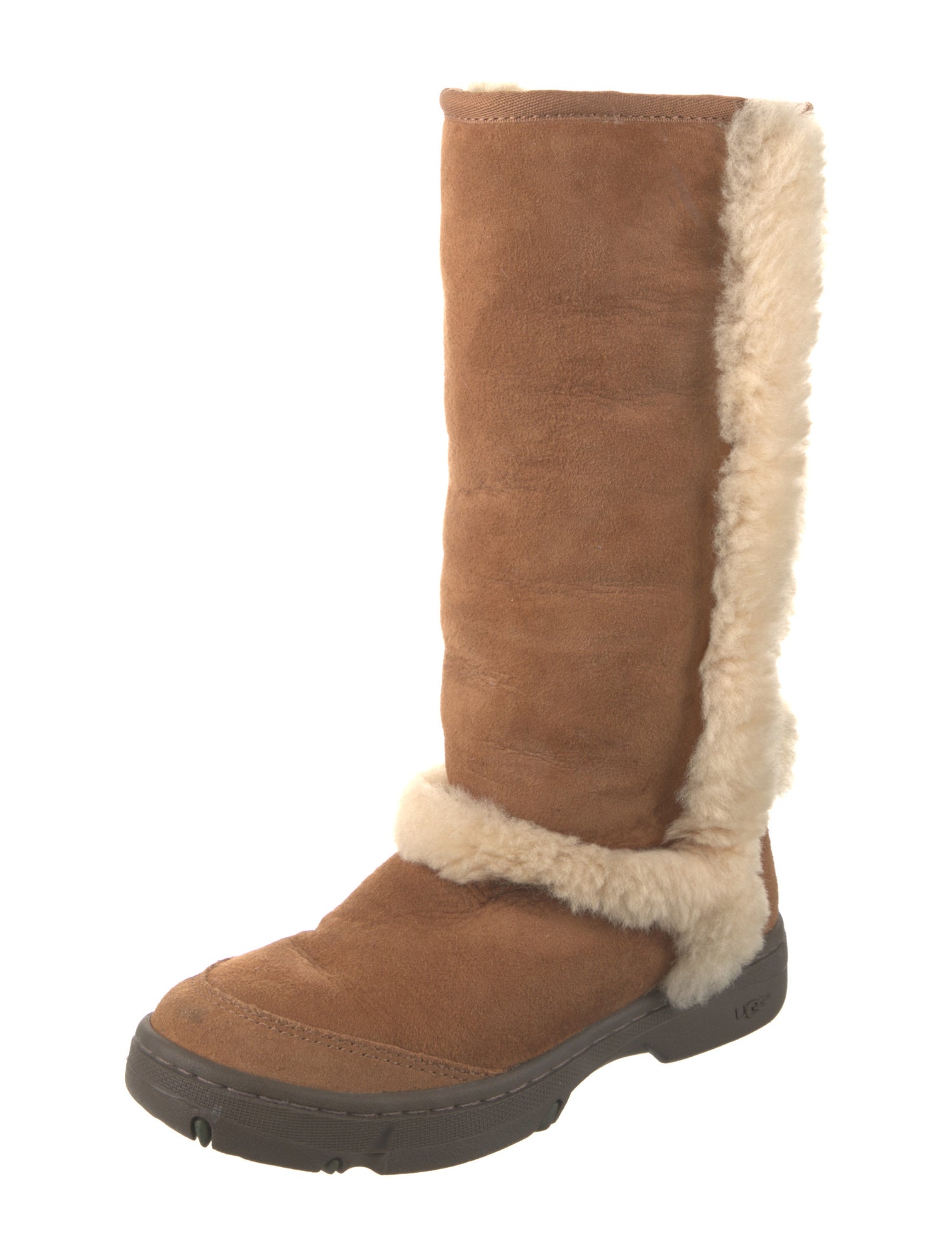 UGG Suede Colorblock Pattern Boots