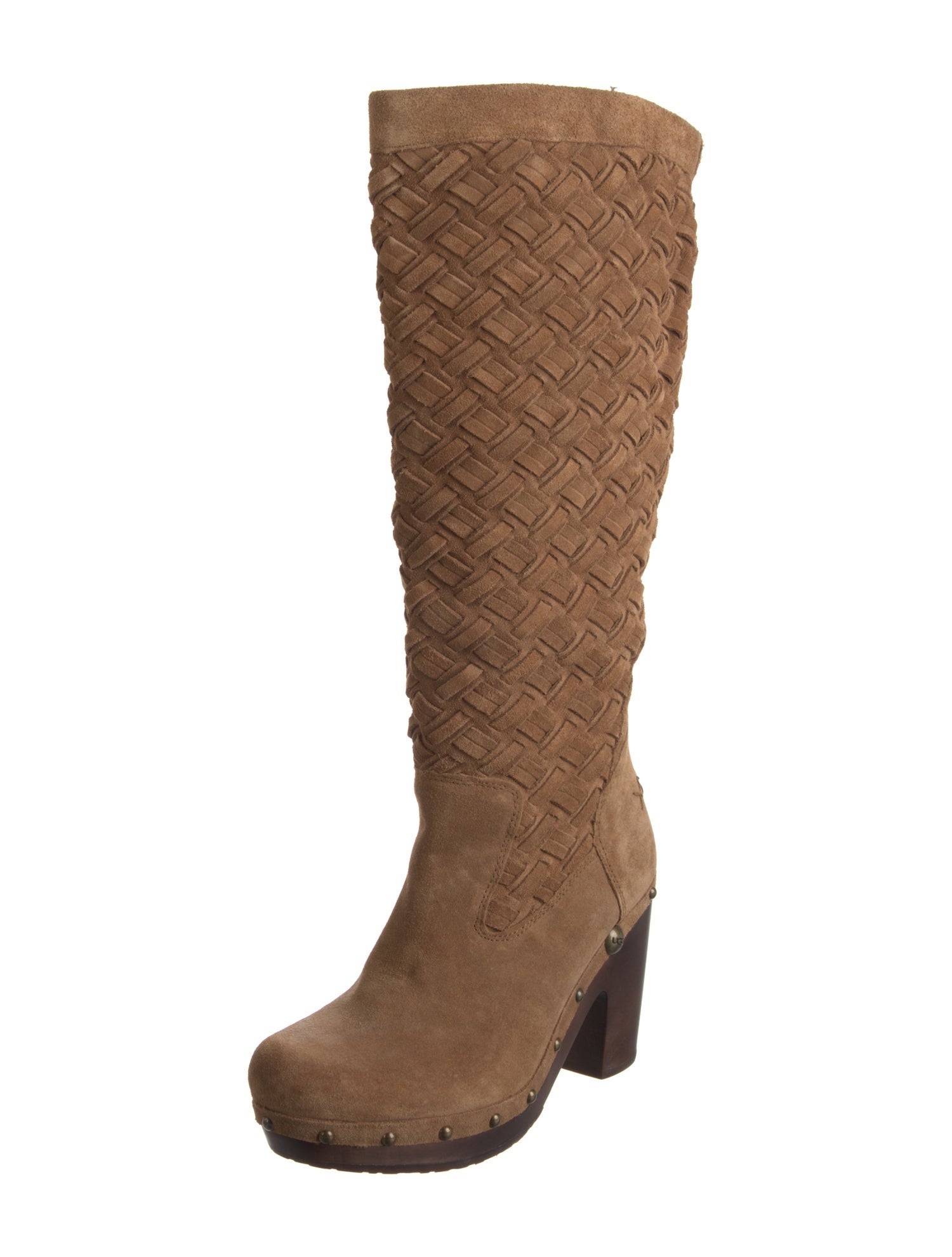 UGG Intrecciato Weave Suede Boots