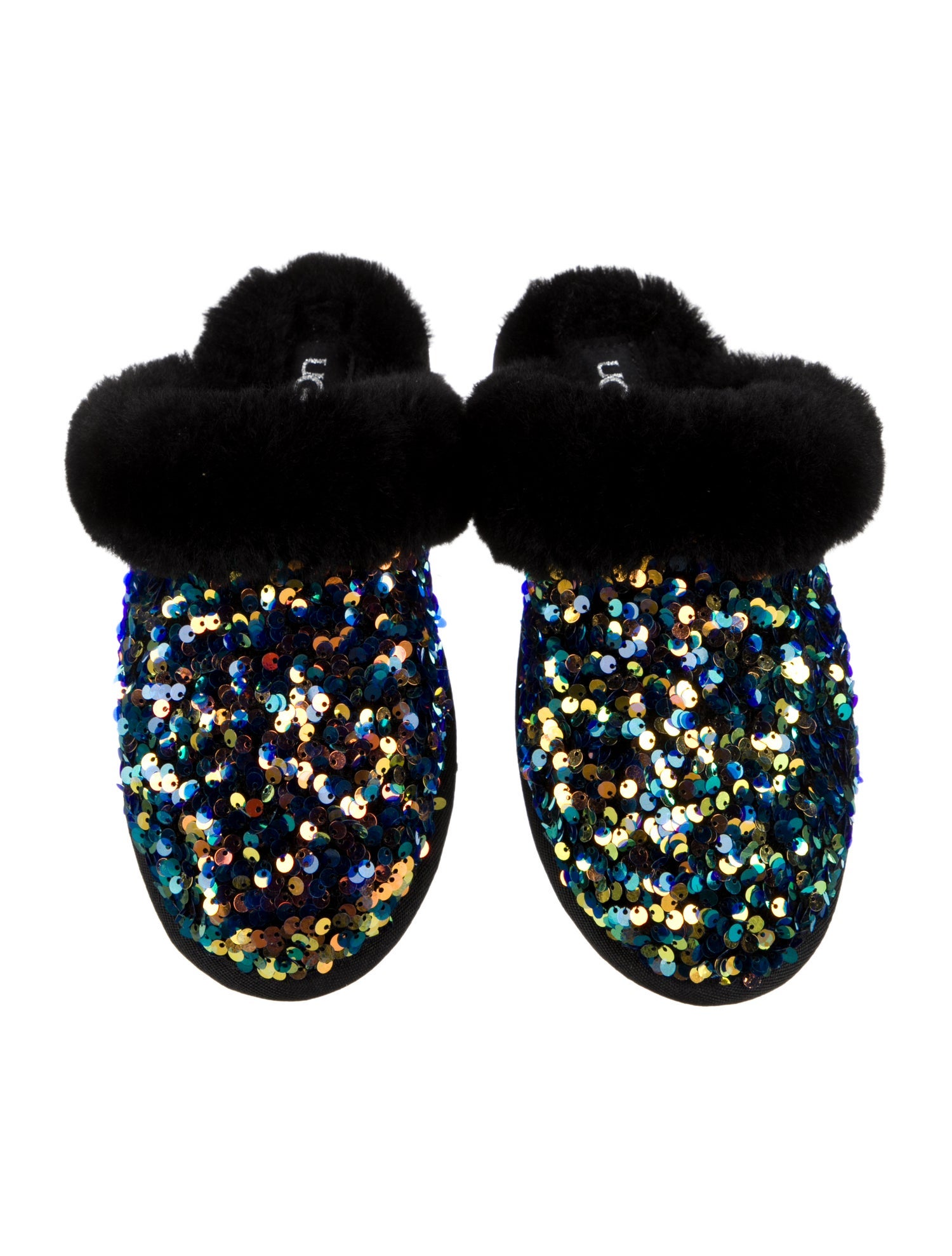 Shearling Patterned Mules