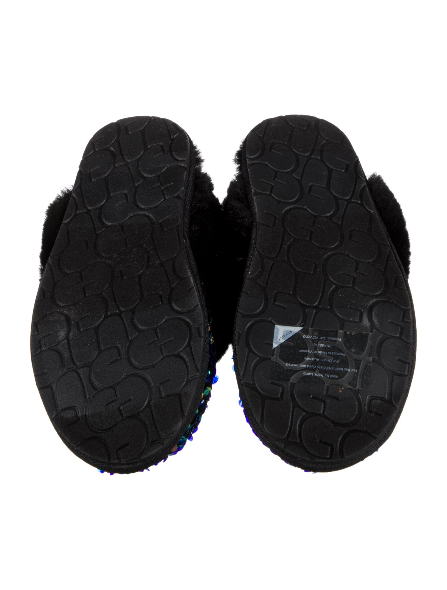 Shearling Patterned Mules