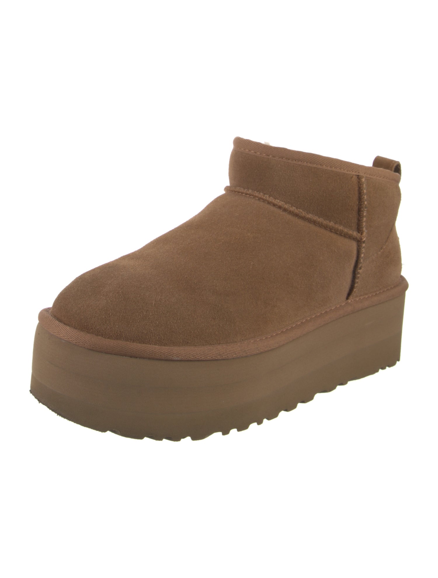 UGG Suede Fur Trim Boots