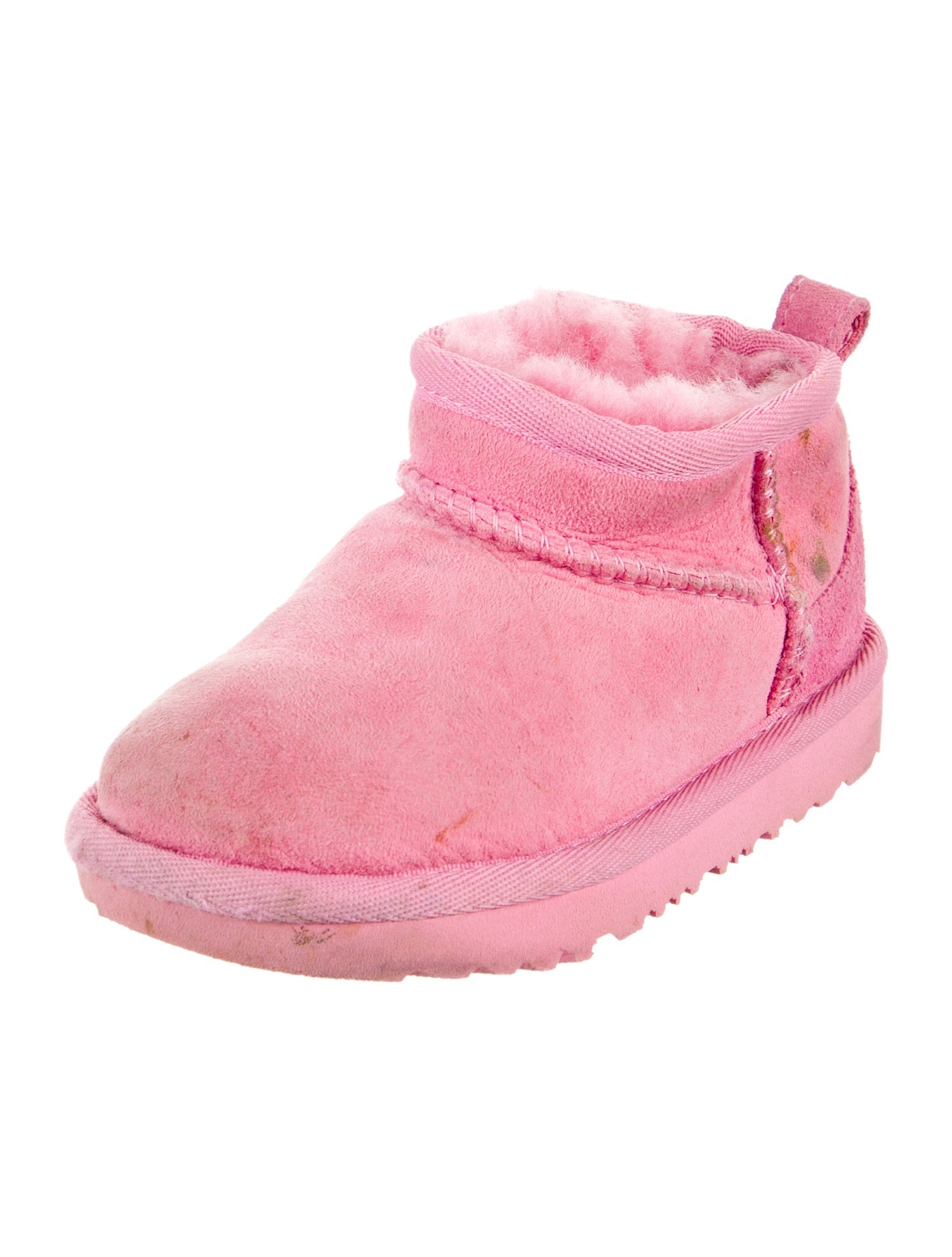 UGG Girls' Suede Shearling Boots