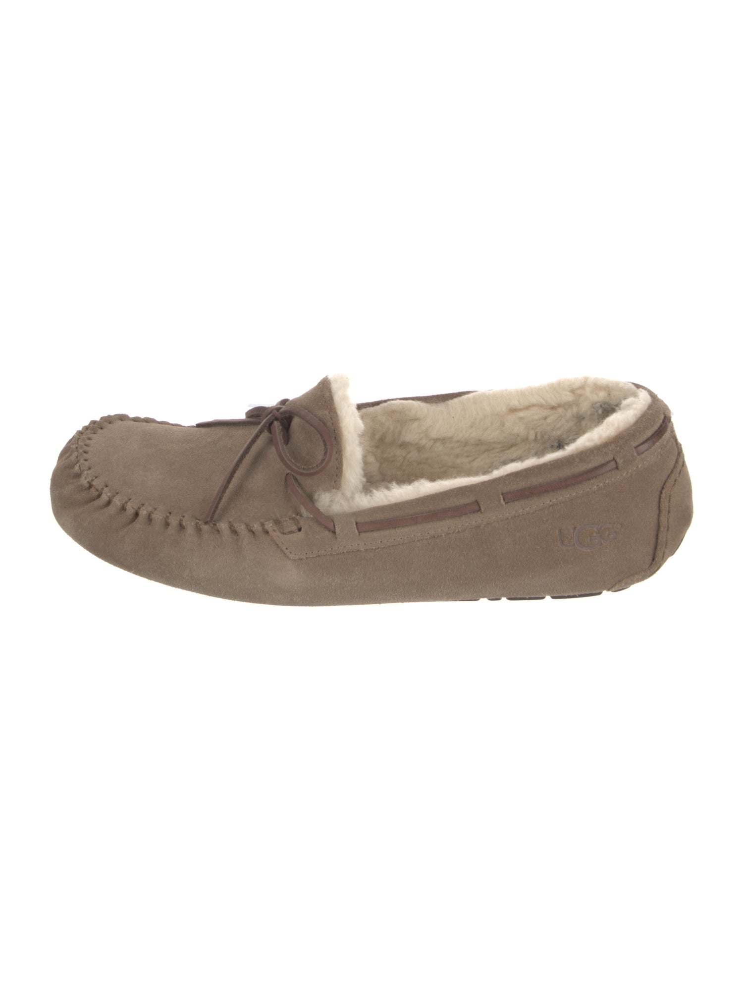 UGG Suede Bow Accents Moccasins