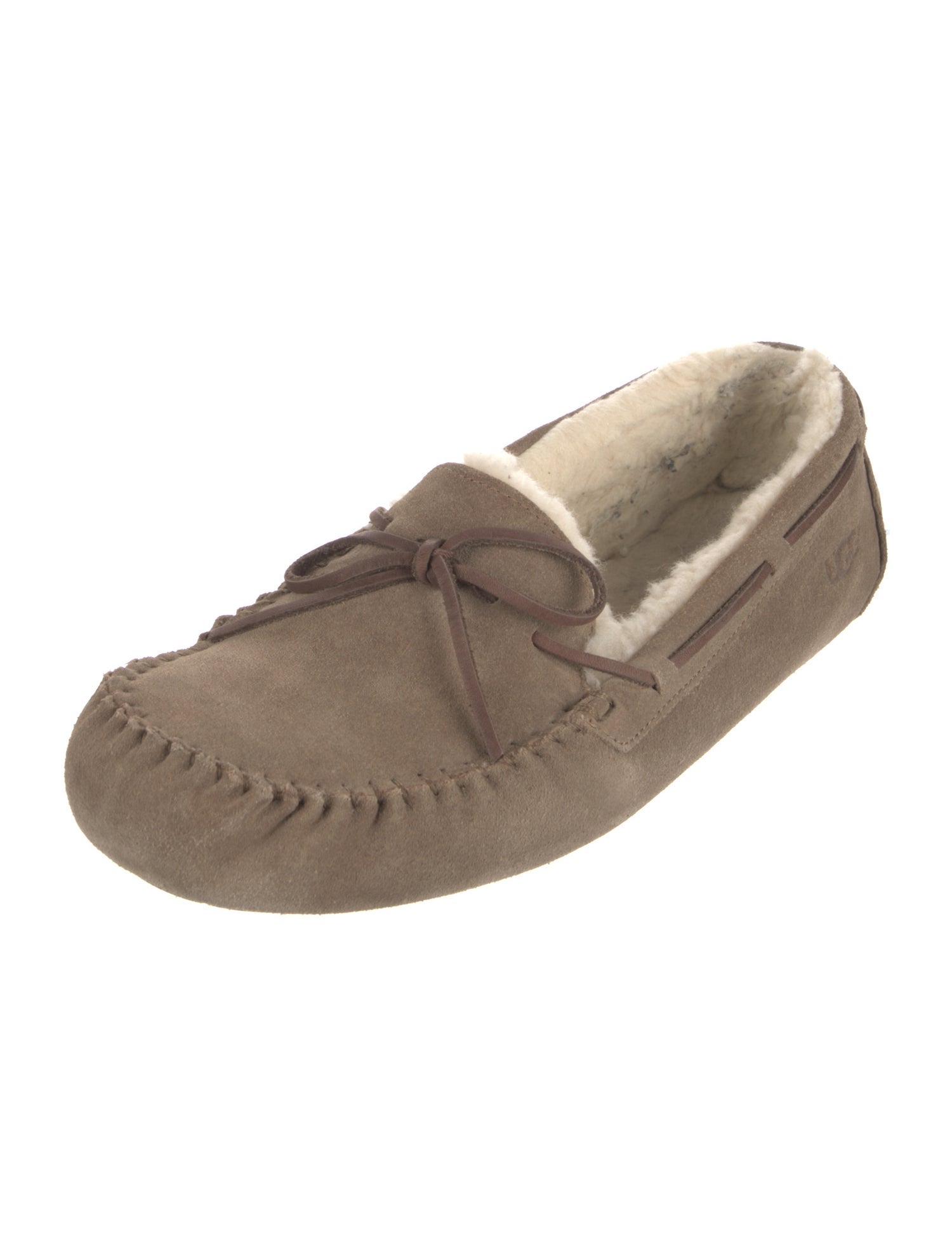 UGG Suede Bow Accents Moccasins