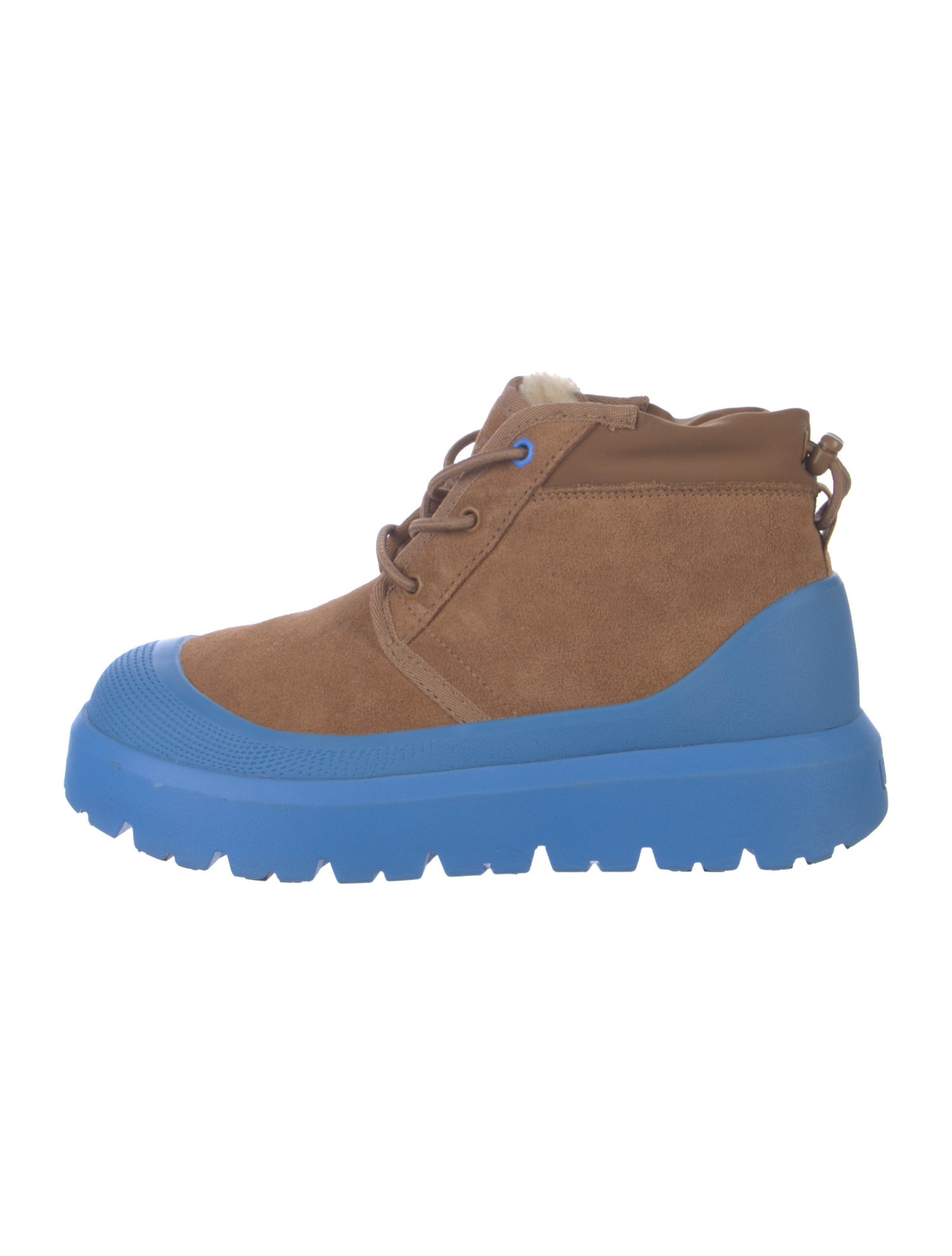 UGG Suede Colorblock Pattern Sneakers