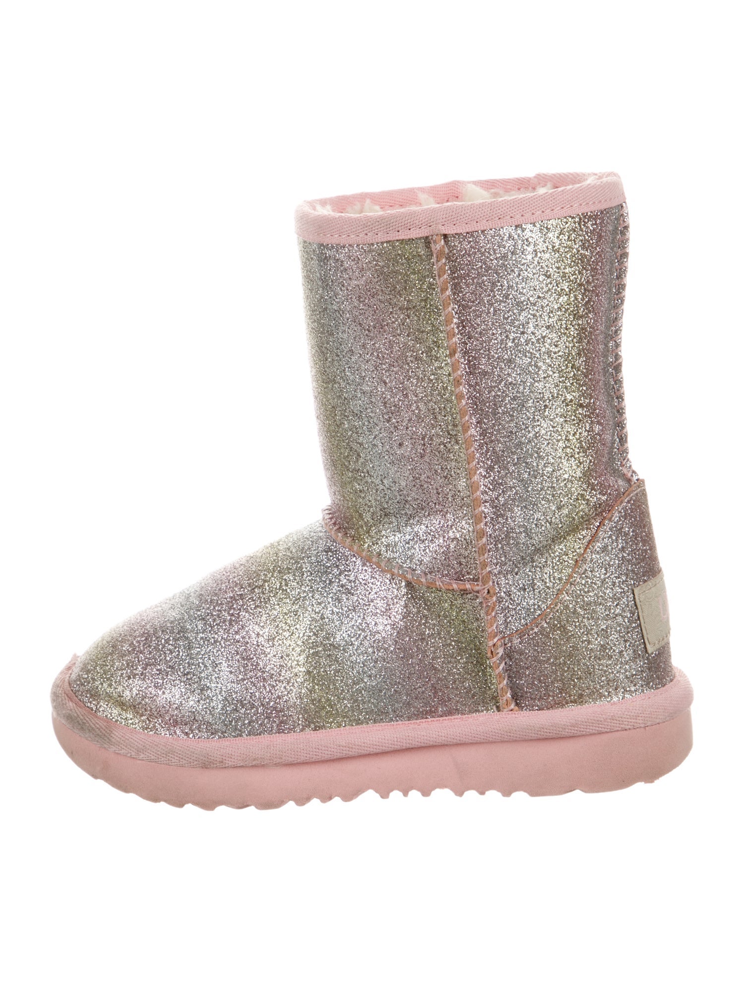 UGG Silver Flat Ankle Boot