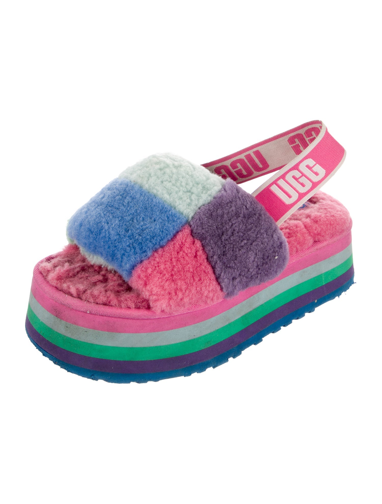 UGG Shearling Printed Espadrilles