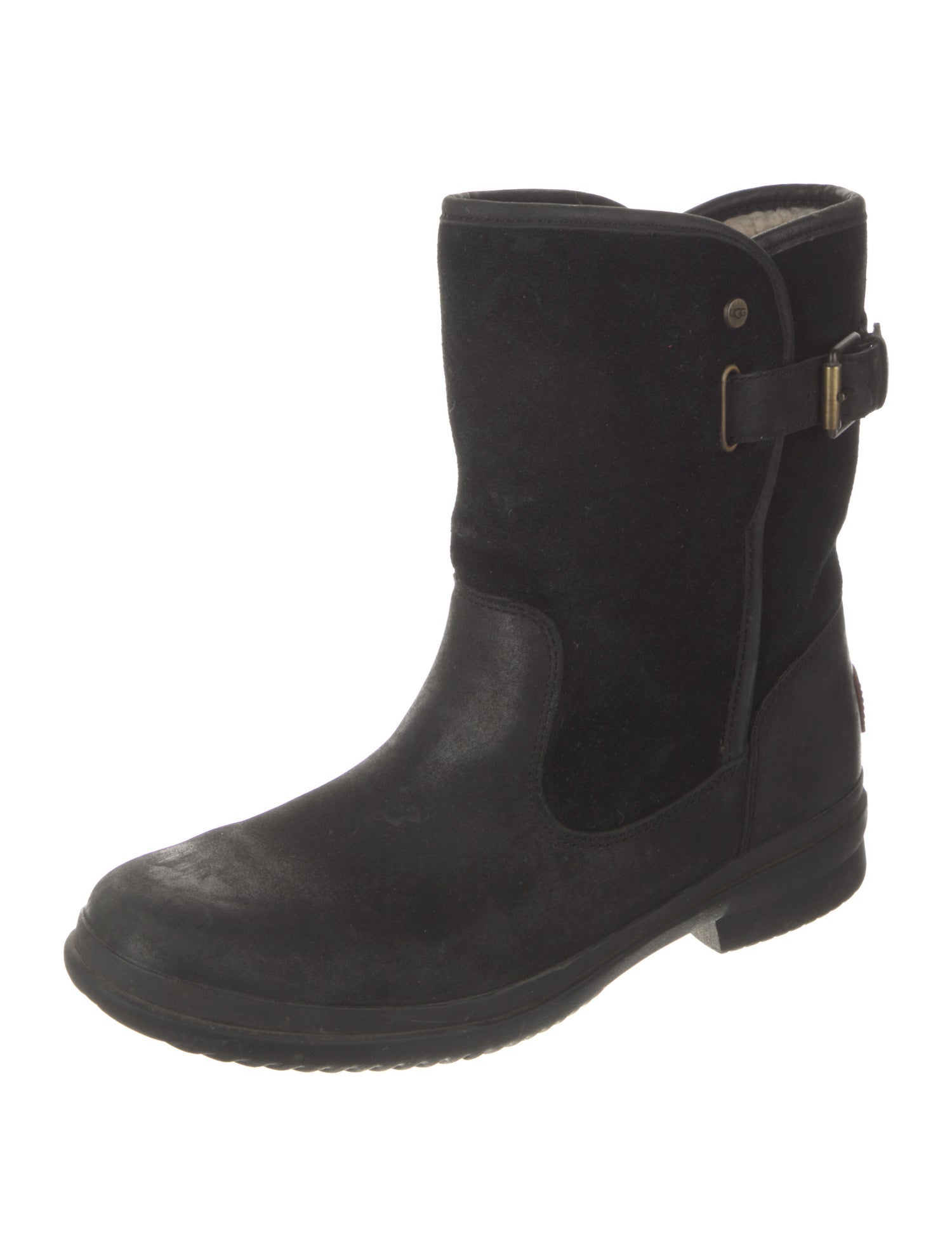 UGG Suede Moto Boots