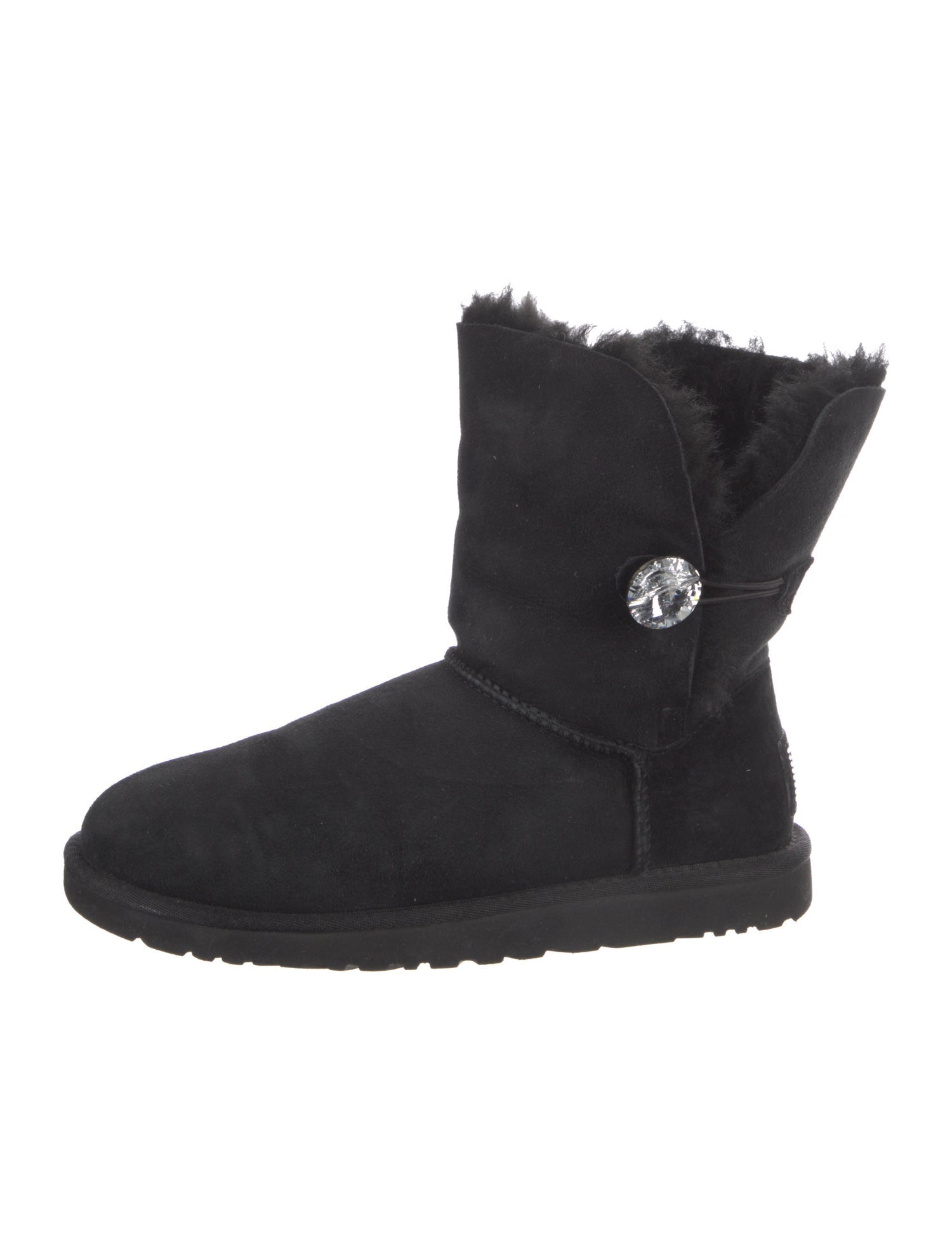 UGG Suede Crystal Embellishments Boots