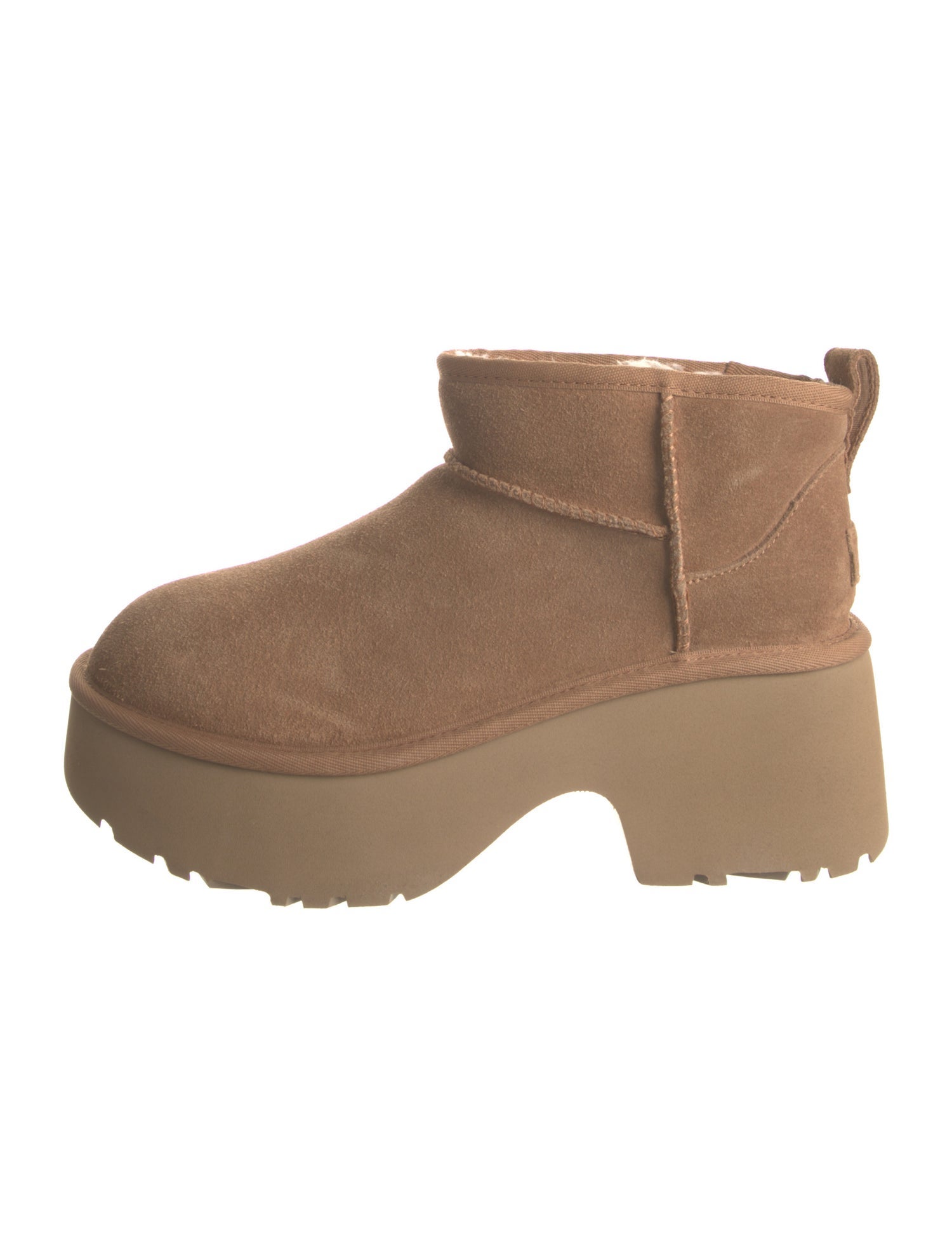 UGG Suede Fur Trim Boots