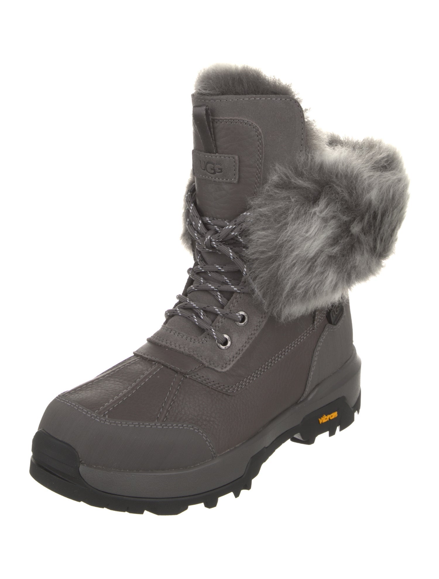 UGG Leather Lace-Up Boots