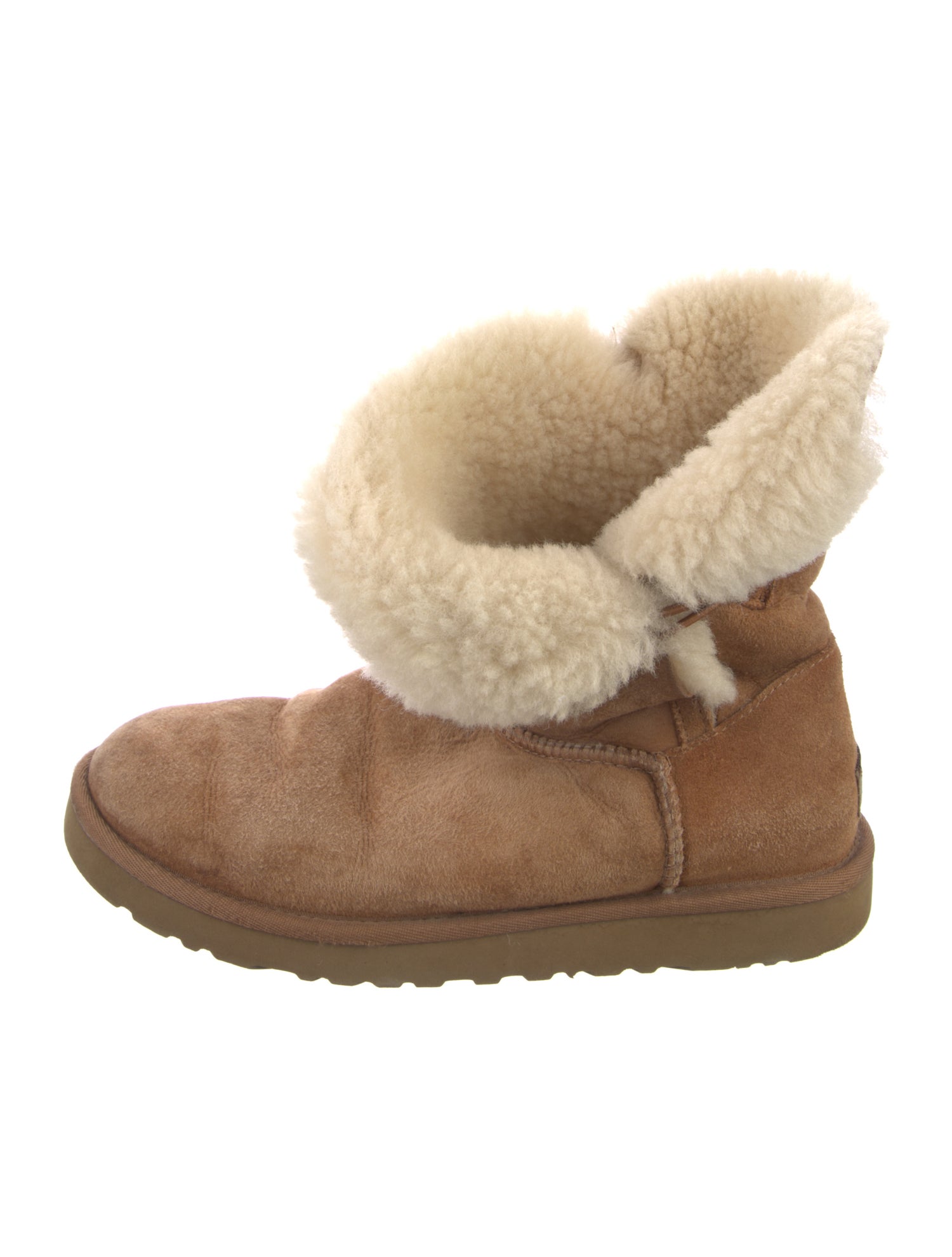 UGG Suede Colorblock Pattern Boots