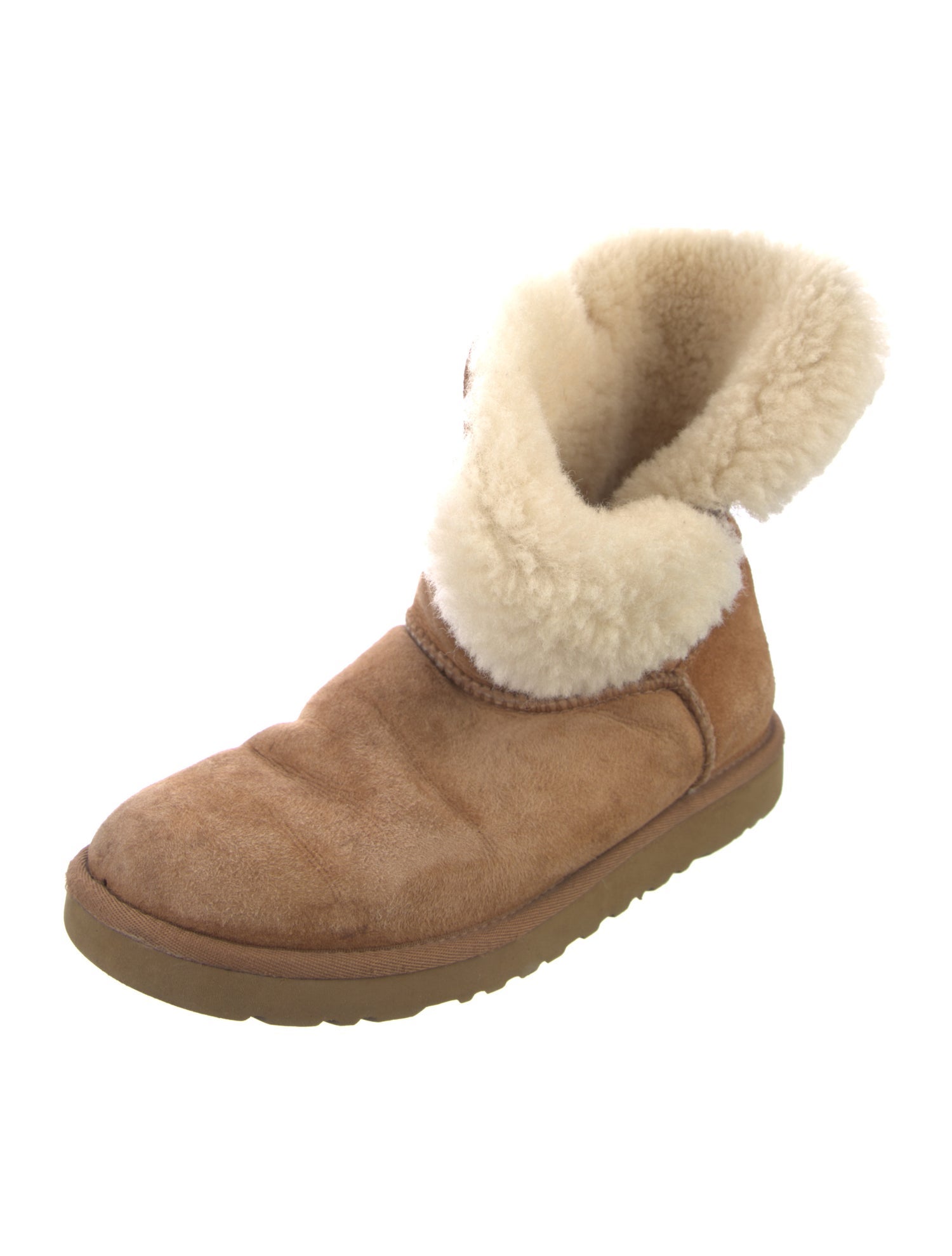 UGG Suede Colorblock Pattern Boots