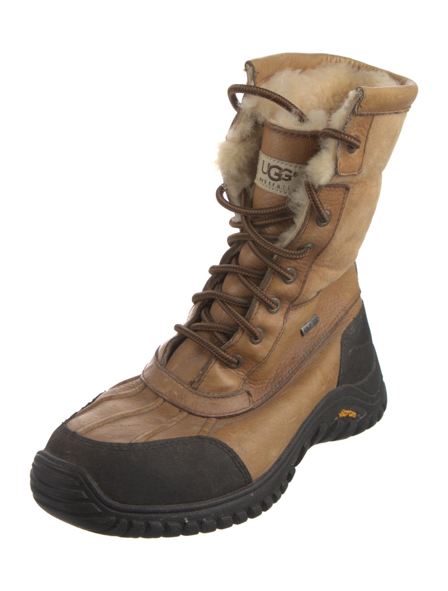 UGG Leather Lace-Up Boots