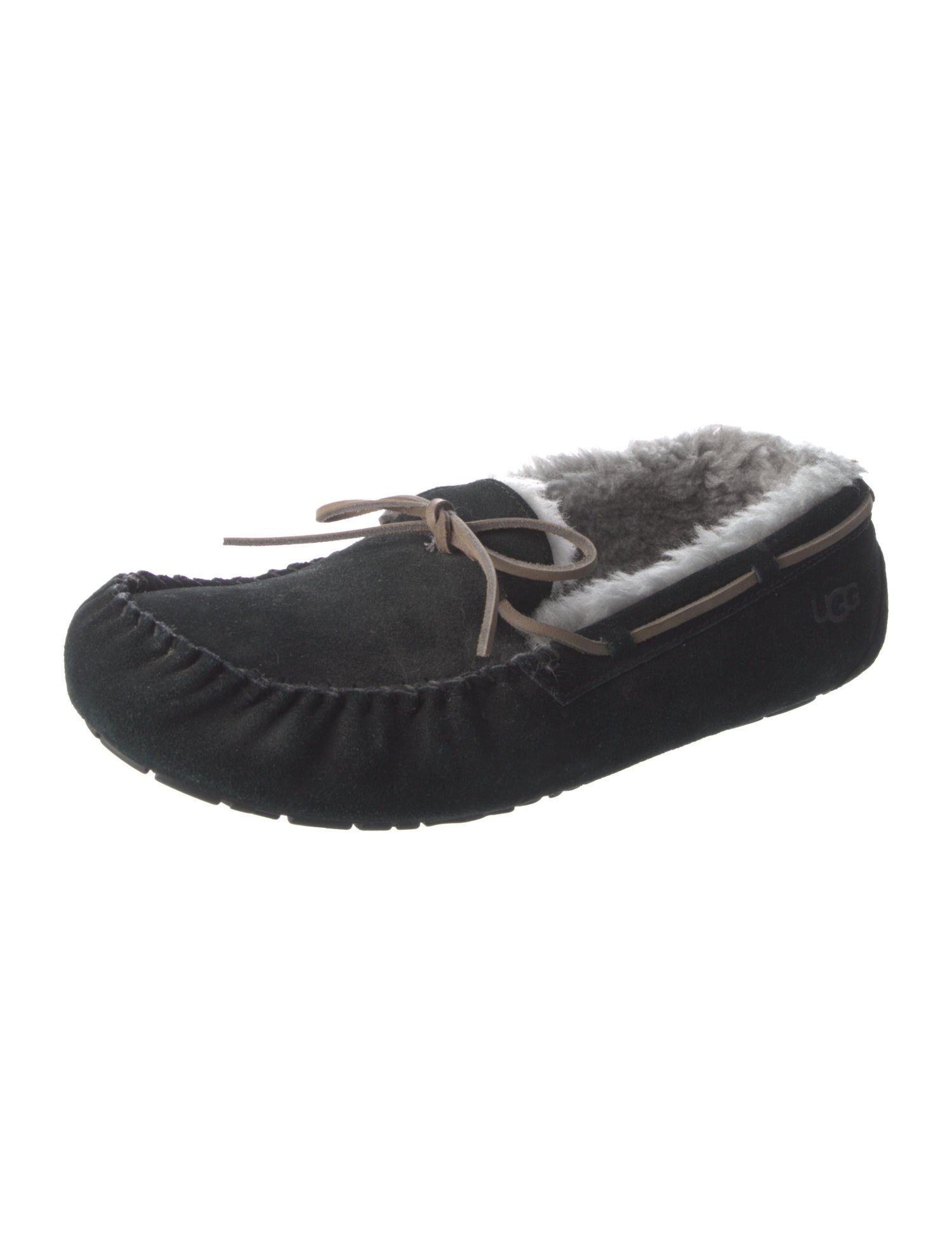 UGG Suede Bow Accents Moccasins