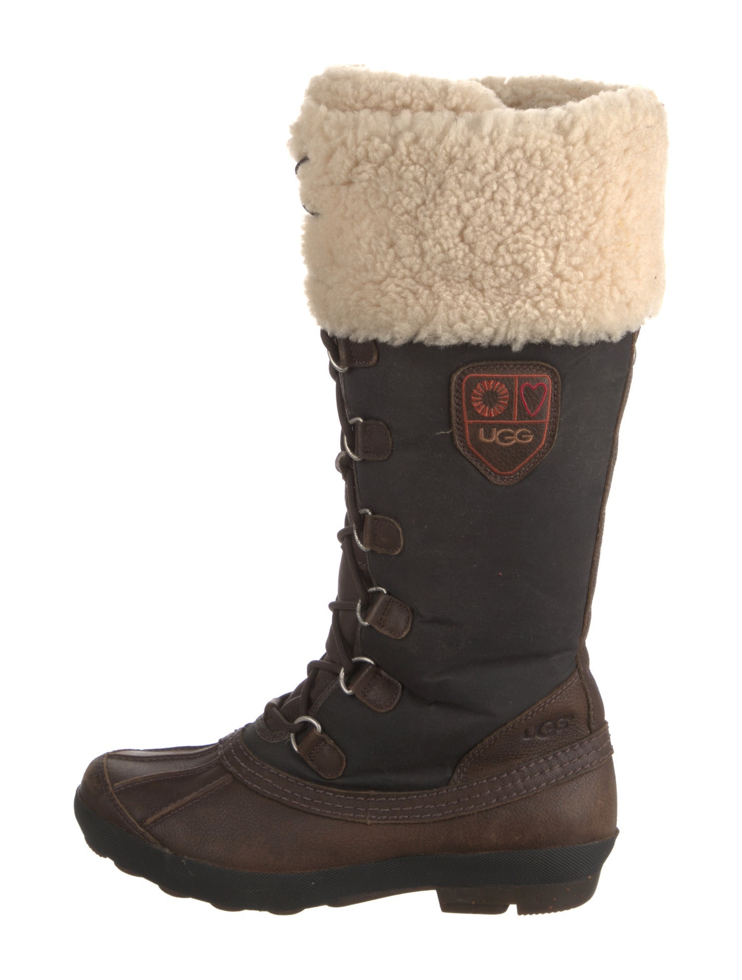 UGG Leather Lace-Up Boots