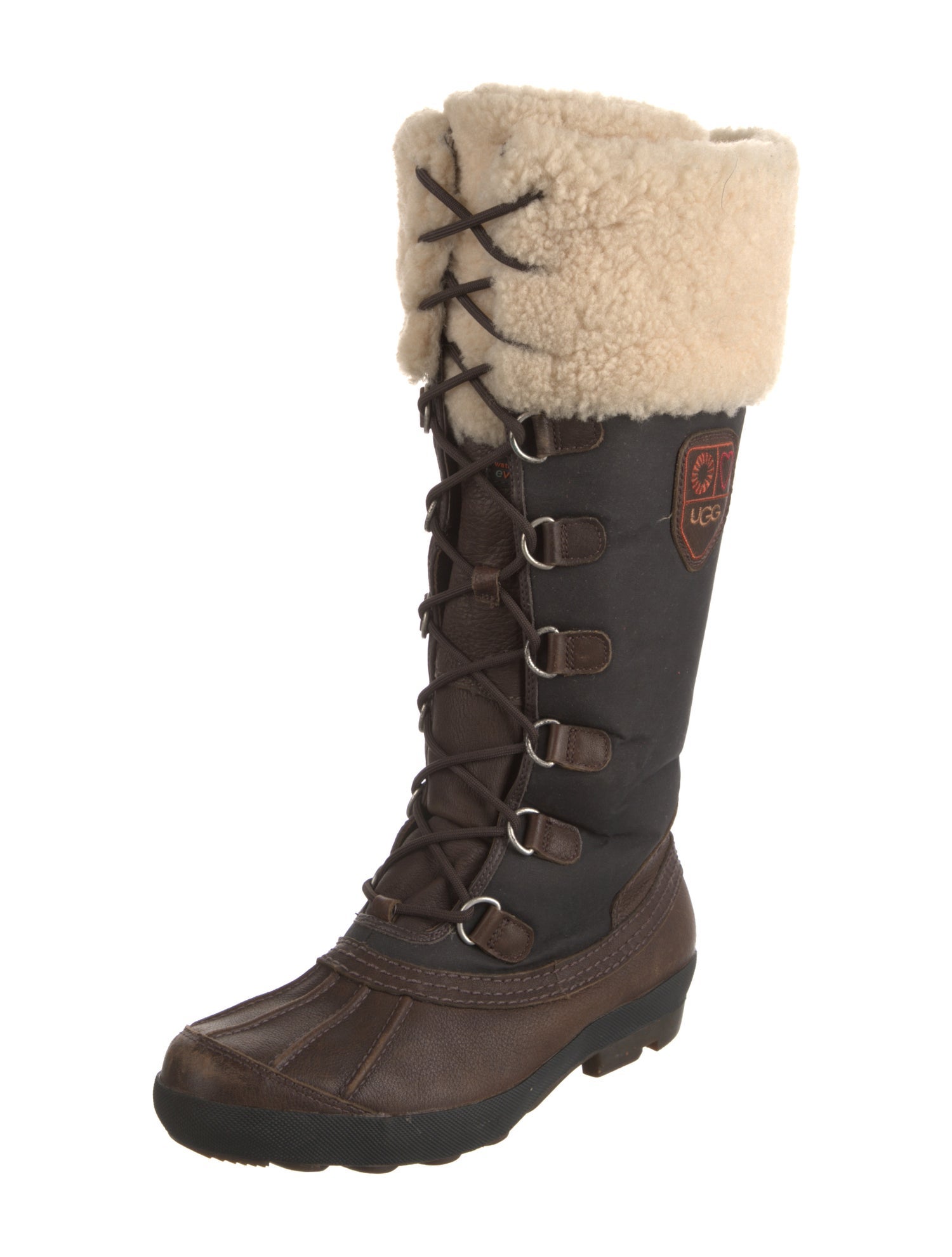 UGG Leather Lace-Up Boots