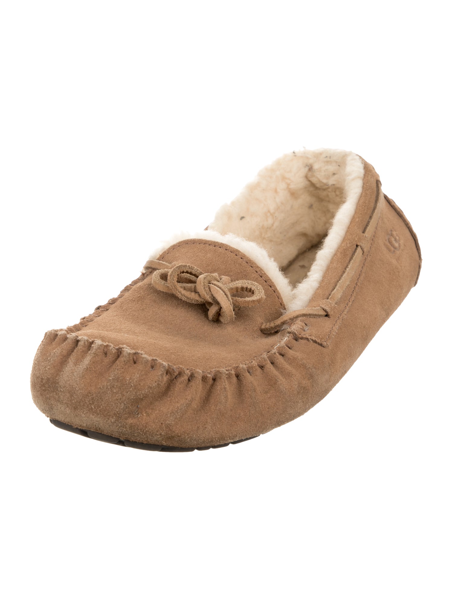 UGG Suede Bow Accents Moccasins